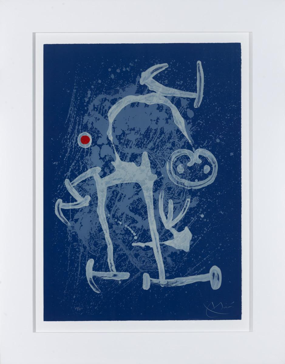 The Illiterate - Blue (M.551) - Modern Print by Joan Miró