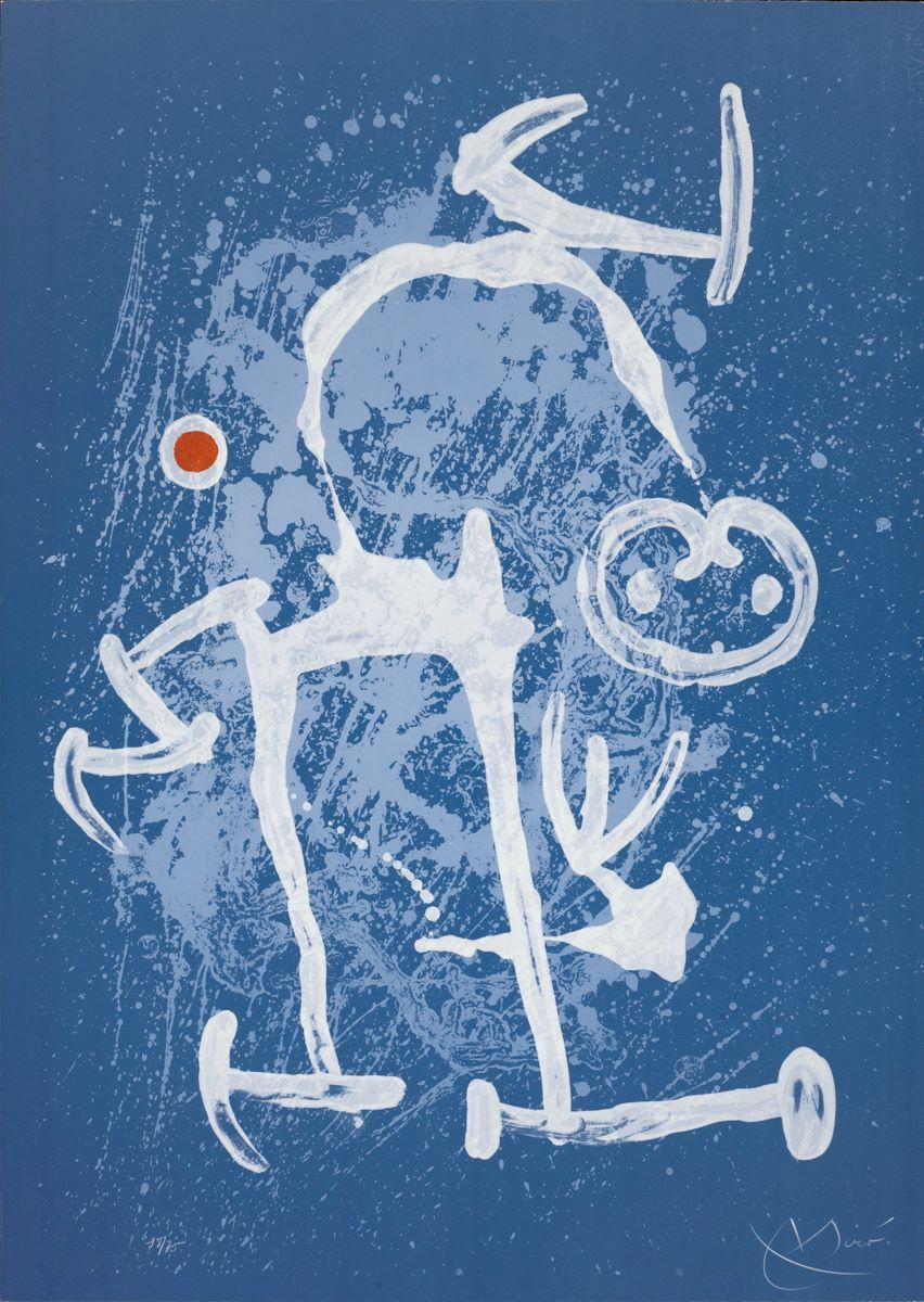 The Illiterate - Blue (M.551) - Print by Joan Miró
