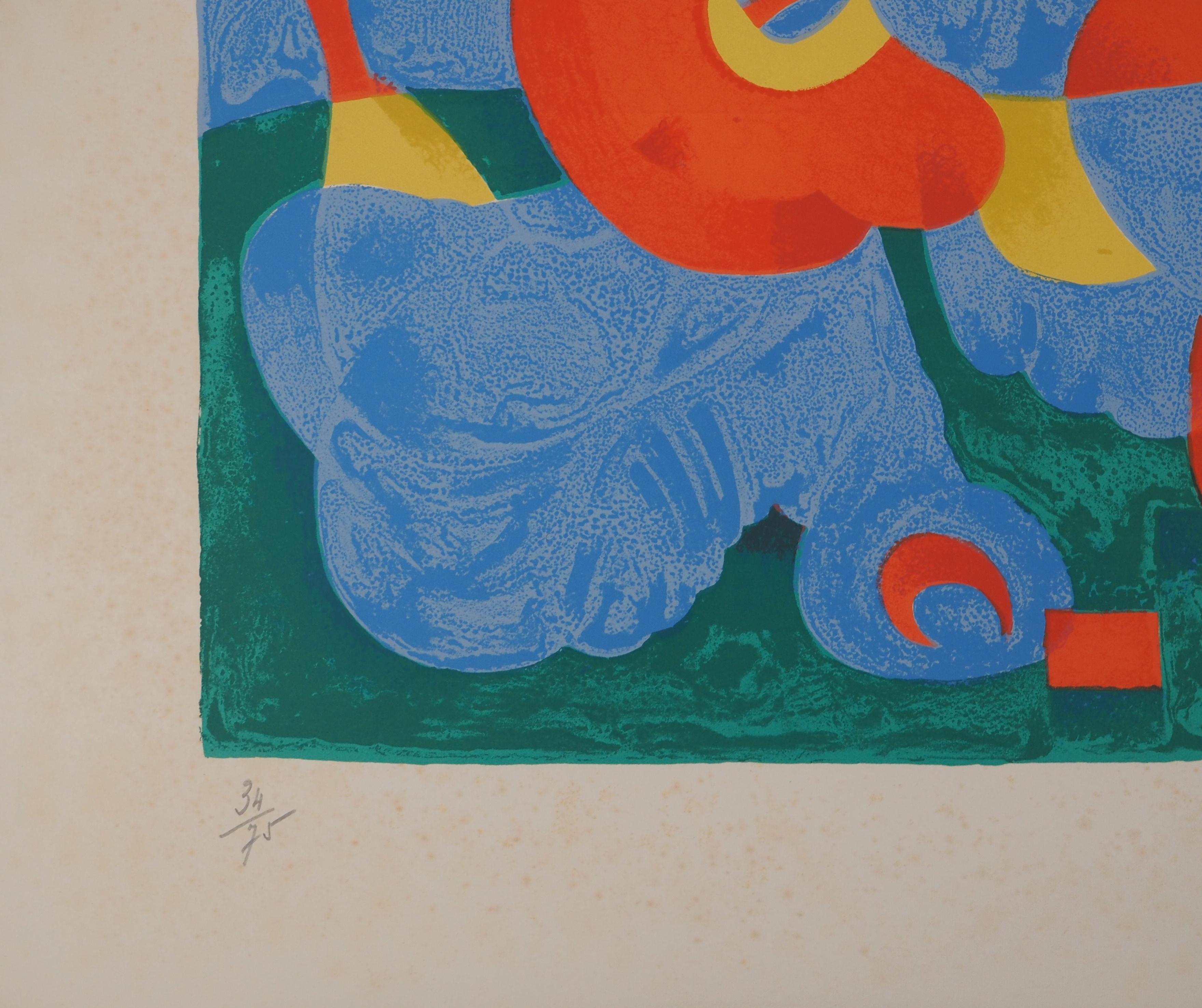 The King's Feast, King Ubu - Original Lithograph (Maeght #399) - Surrealist Print by Joan Miró
