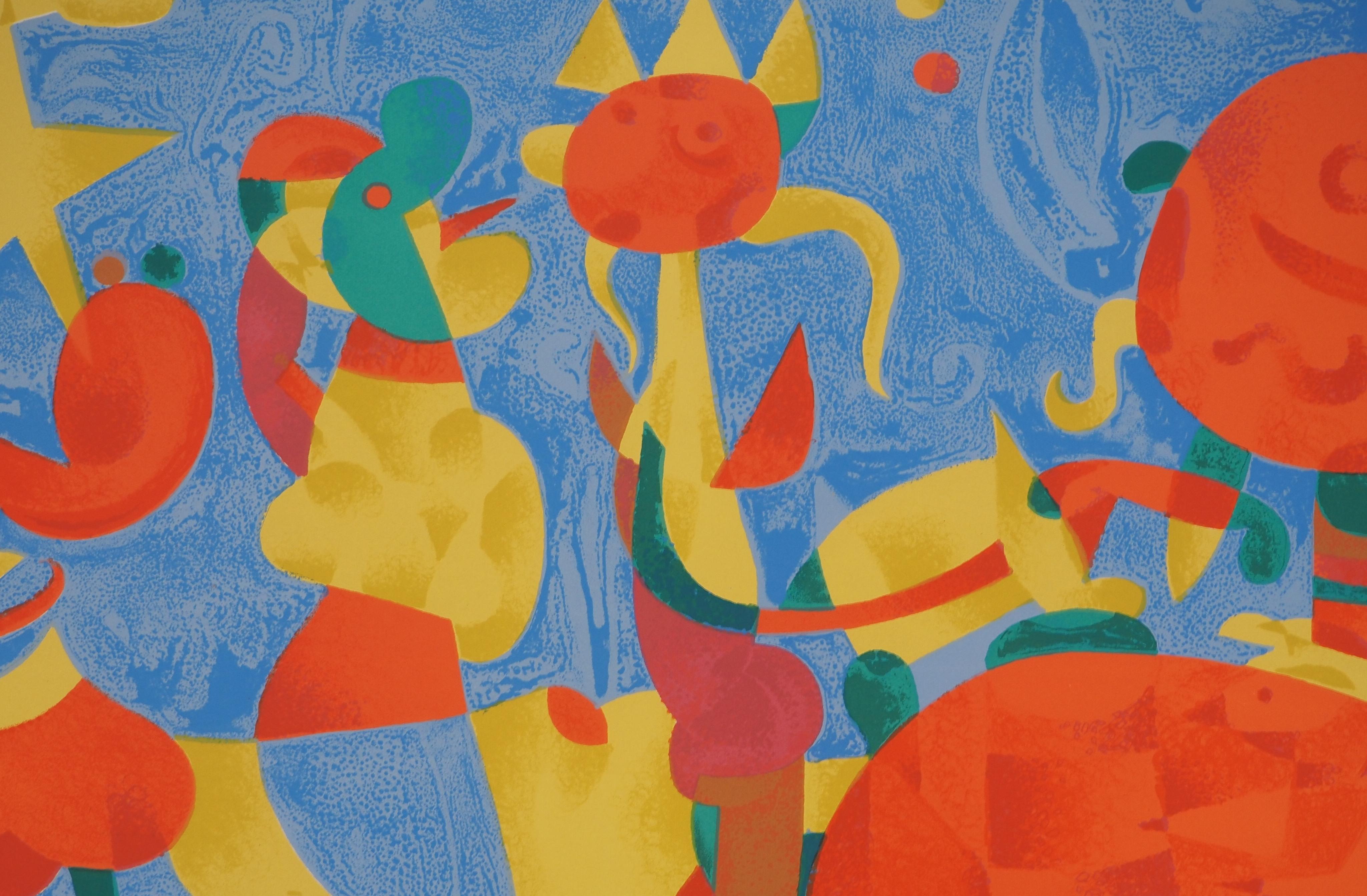 The King's Feast, King Ubu - Original Lithograph (Maeght #399) For Sale 1