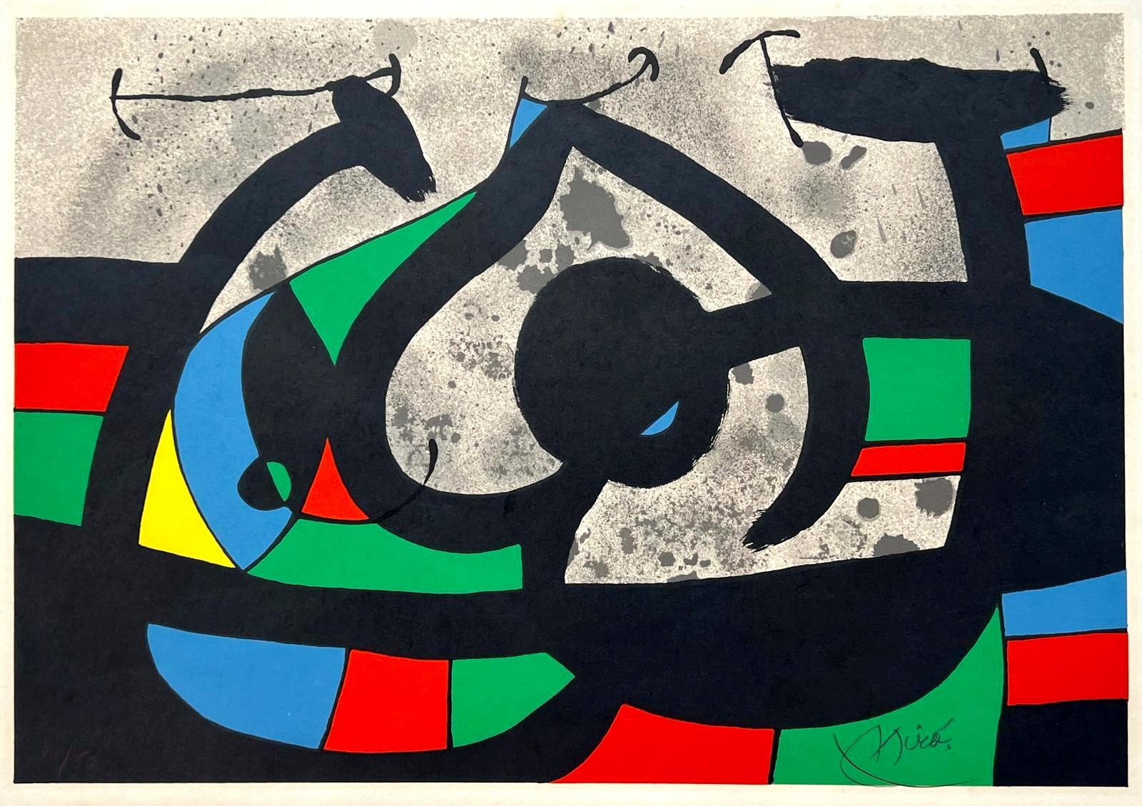 Joan Miró Abstract Print - The Lizard with Golden Feathers