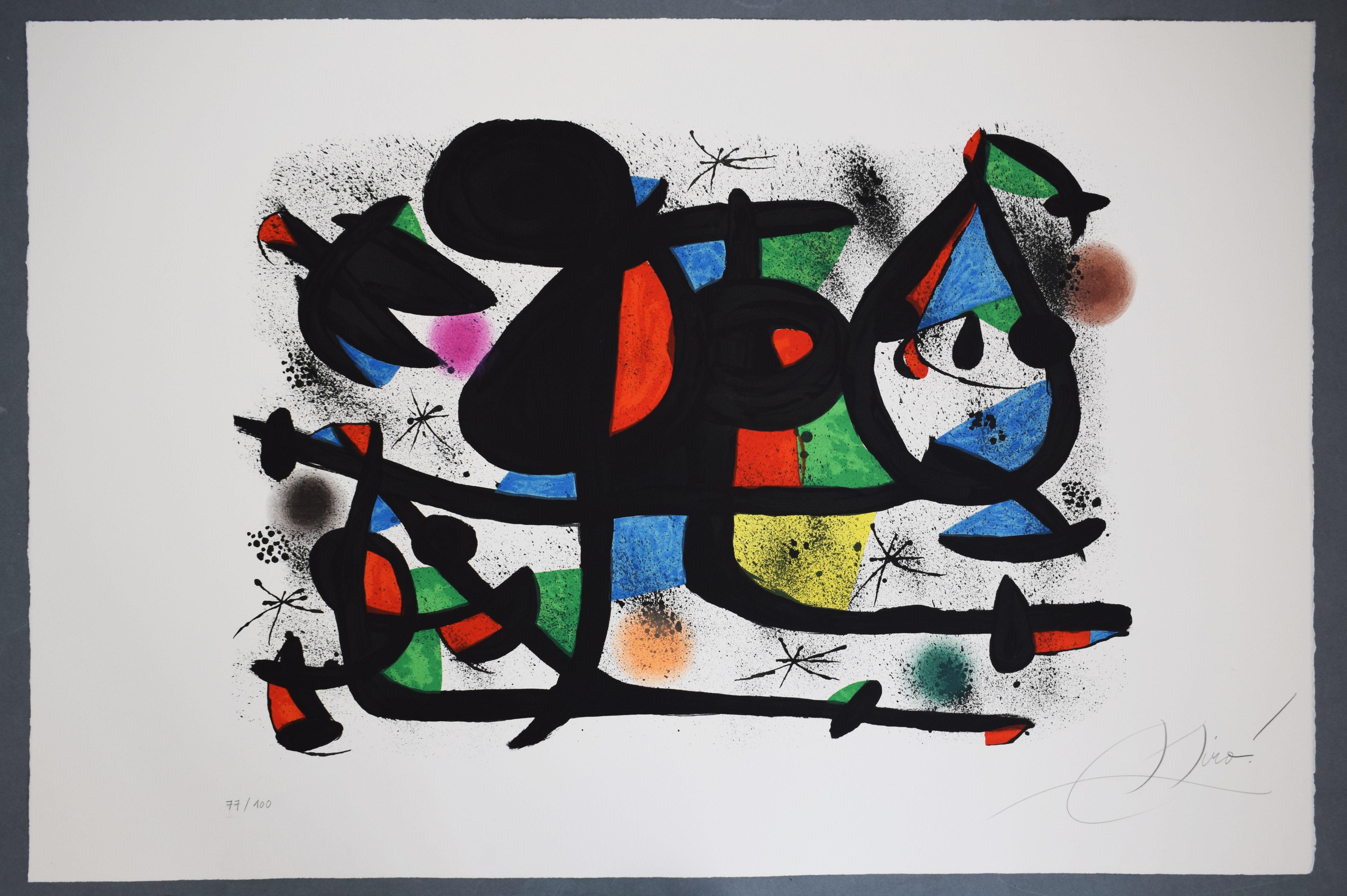The Lover’s Sled, from: Allegro Vivace - Spanish Surrealism Musical Inspiration - Print by Joan Miró