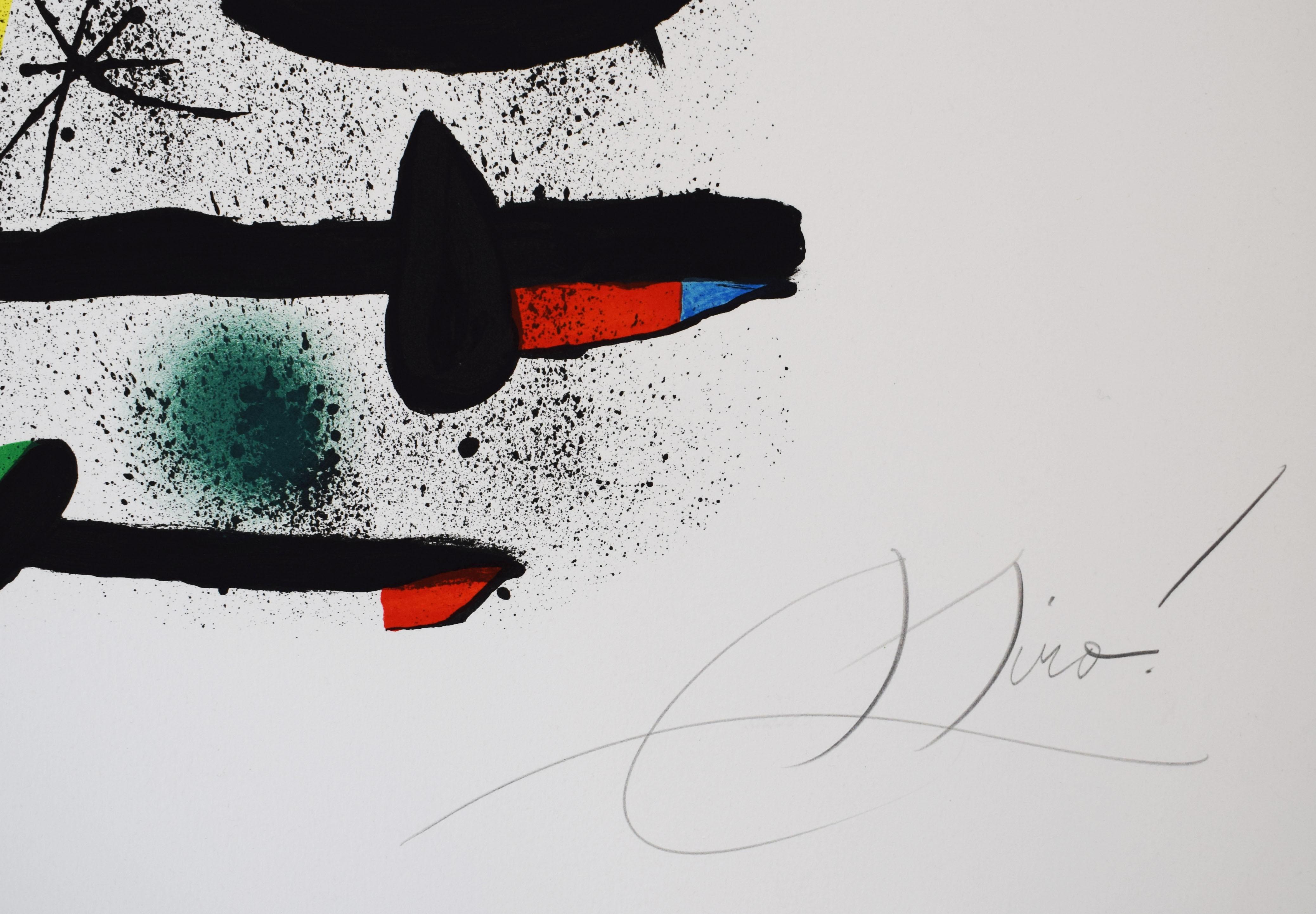 The Lover’s Sled, from: Allegro Vivace - Spanish Surrealism Musical Inspiration - Surrealist Print by Joan Miró