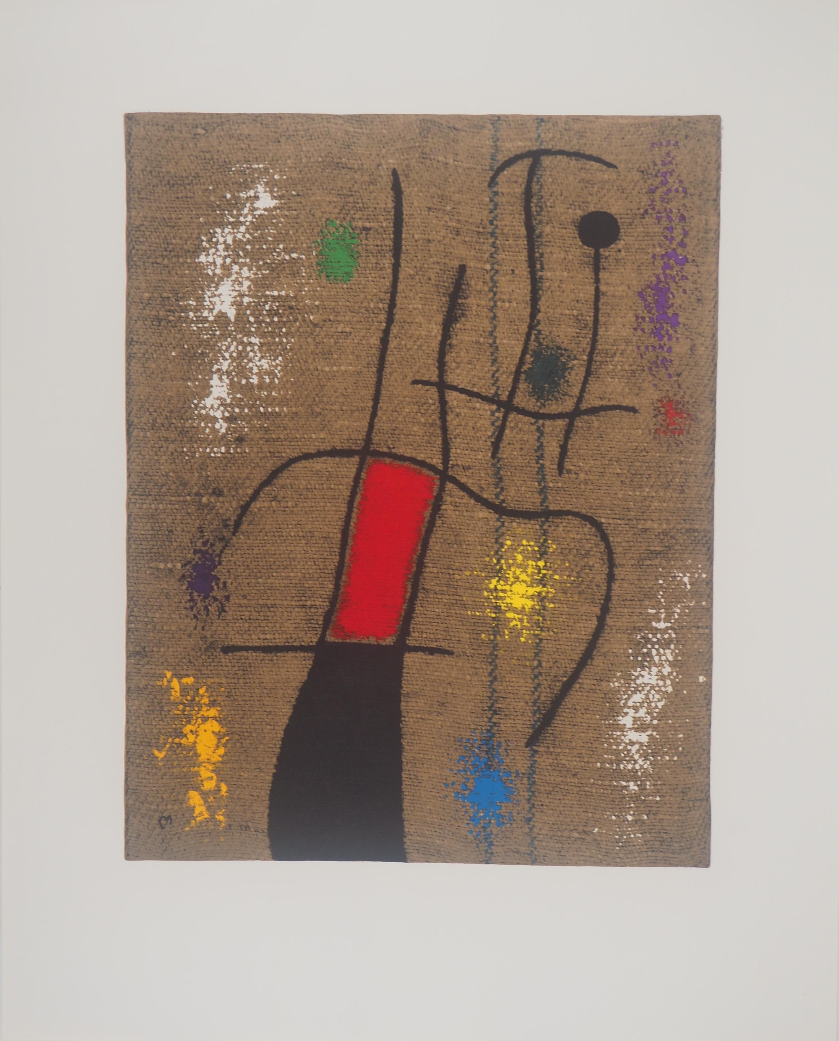 Joan Miró Abstract Print - The Musician, Signed lithograph