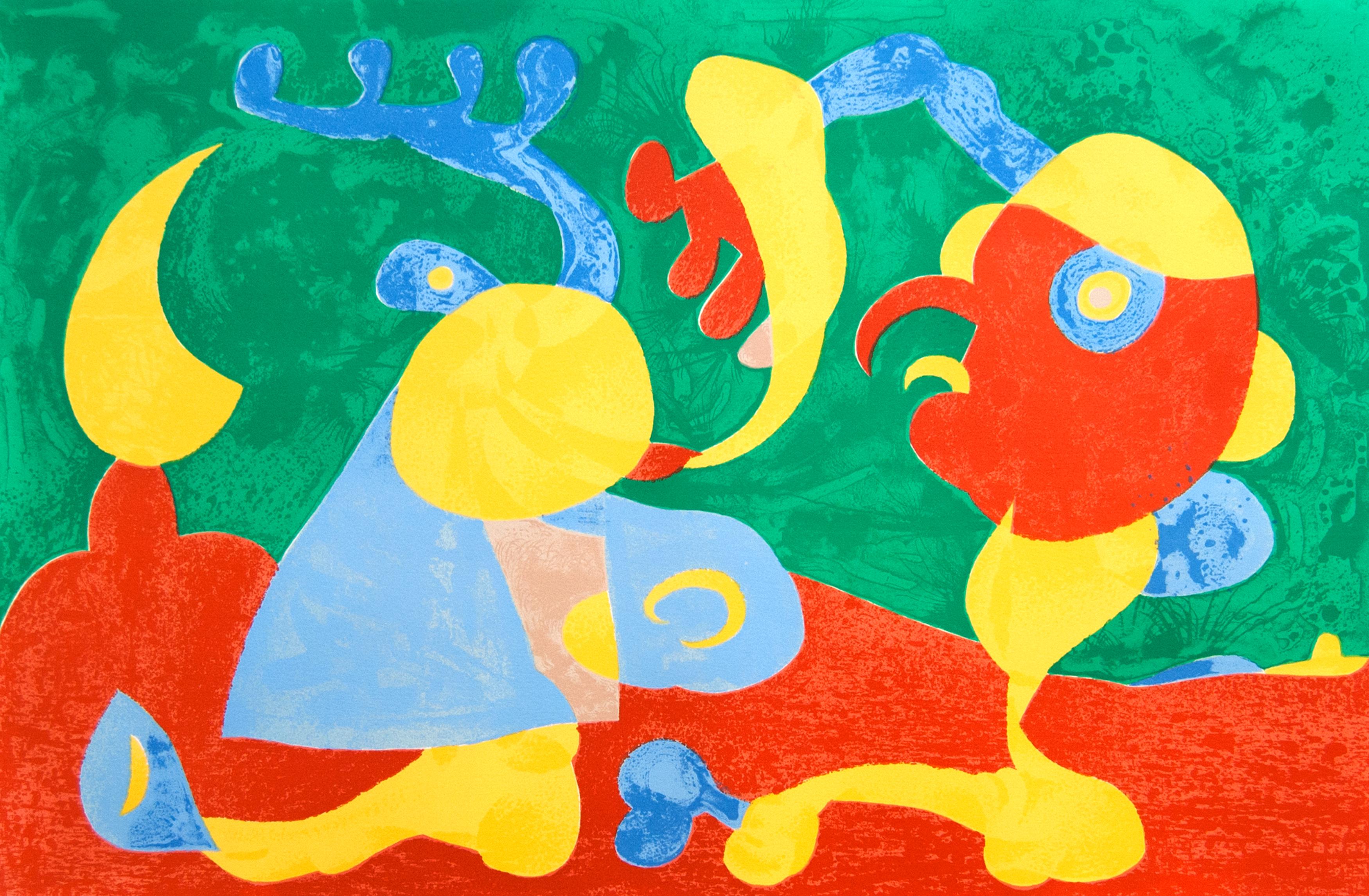 Joan Miró Abstract Print – The Nobles at the Trapdoor II, aus: Serie für König Ubu 