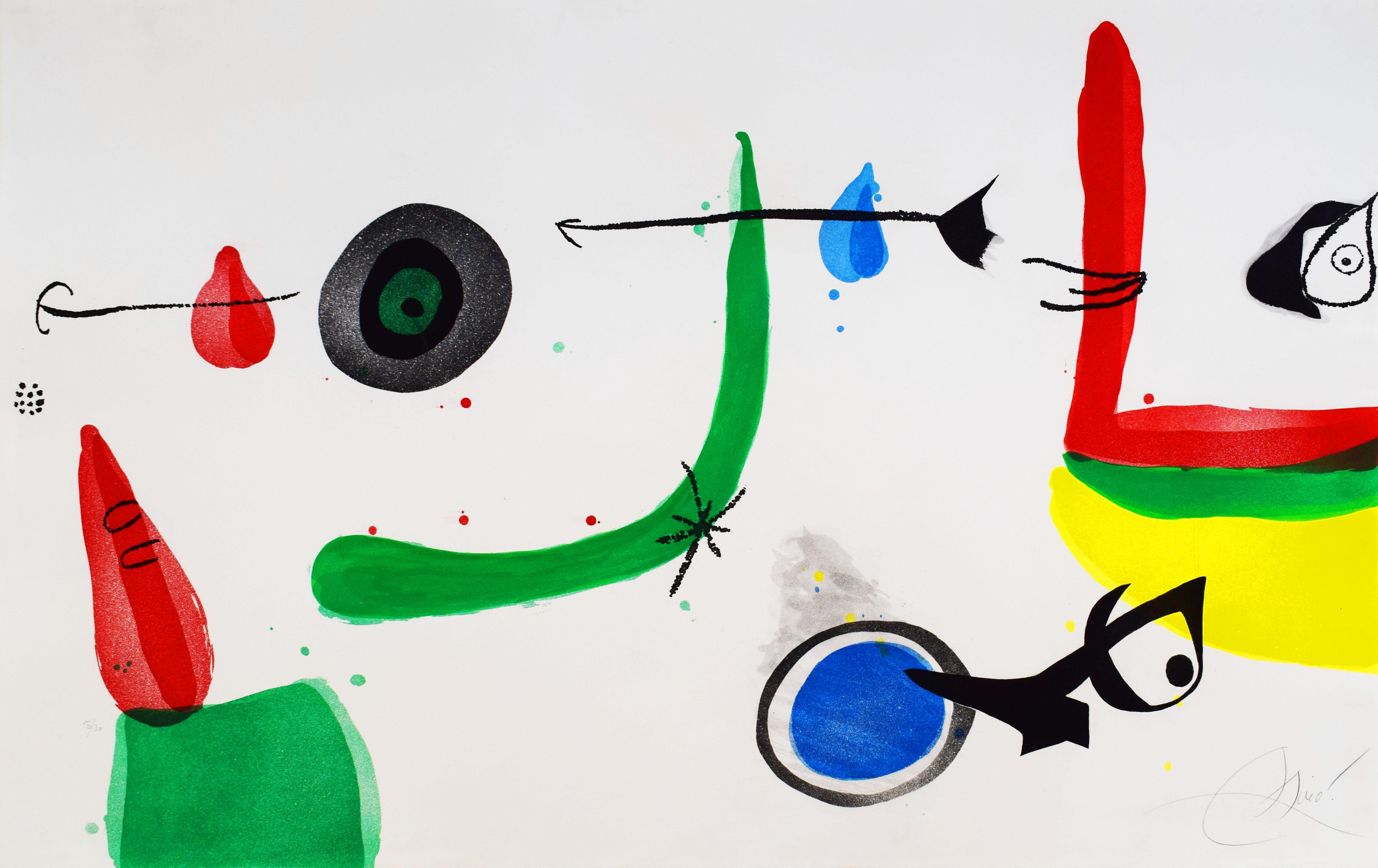 Abstract Print de Joan Miró - La Revisión III, de: Series para el Rey Ubu - Surrealismo español Ubu Roi