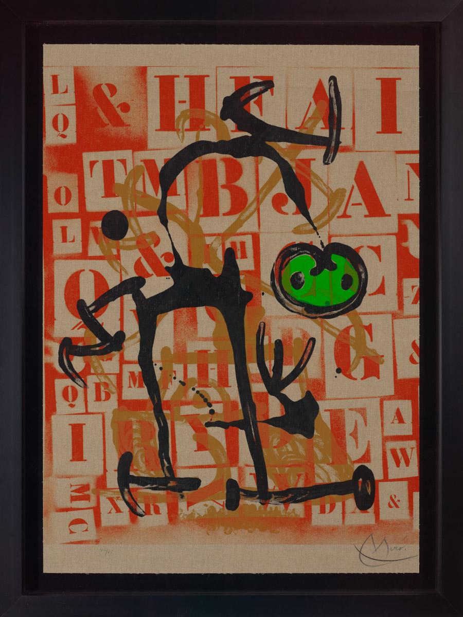 The Scholar - Green, 1969 (M.547) – Print von Joan Miró
