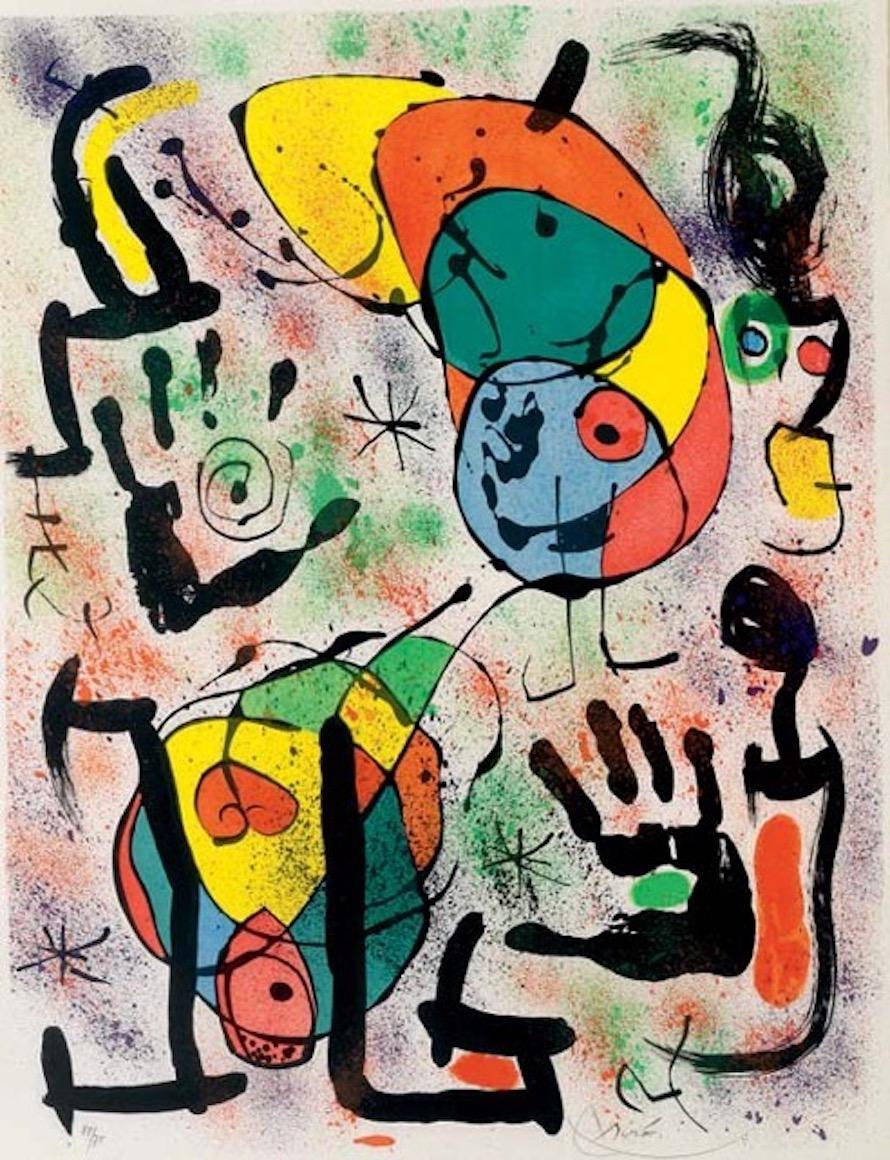 Abstract Print Joan Miró - Les voyants