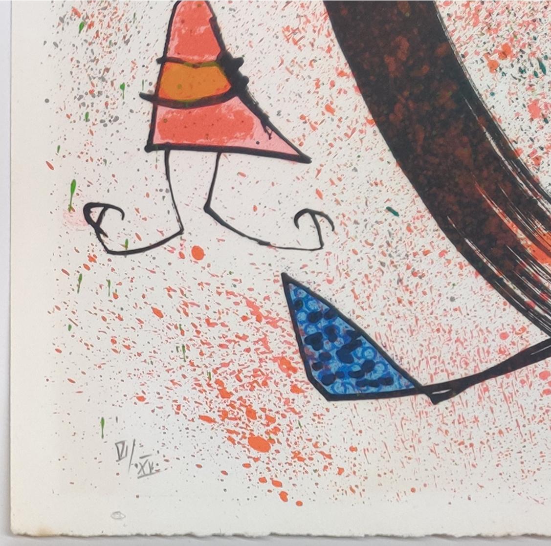 THE SEERS IV (LES VOYANTS) - Surrealist Print by Joan Miró