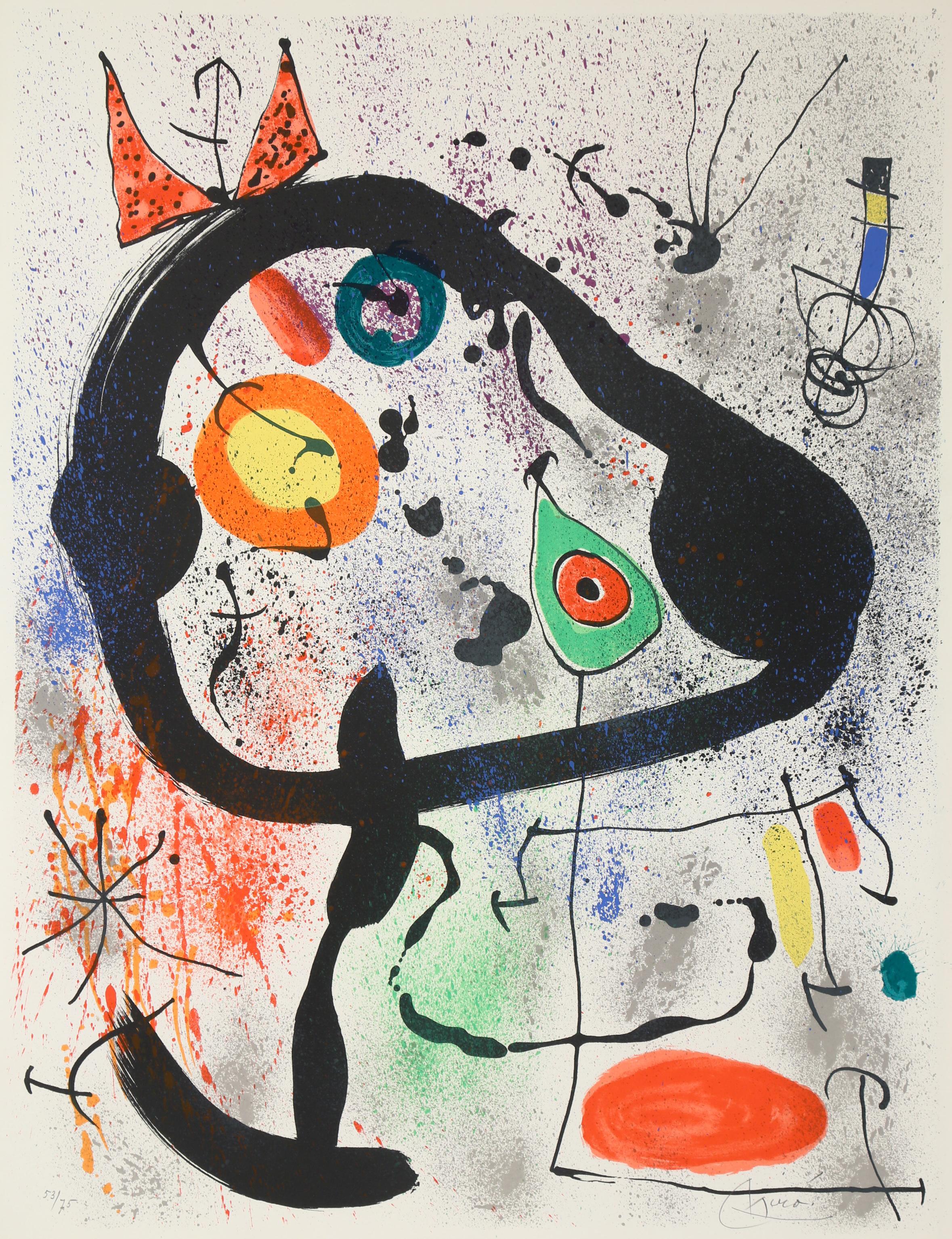 Joan Miró Abstract Print - The Seers lll, Abstract Lithograph