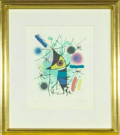 "The Singing Fish" signed lithograph by Joan Miró III from an edition of 200
