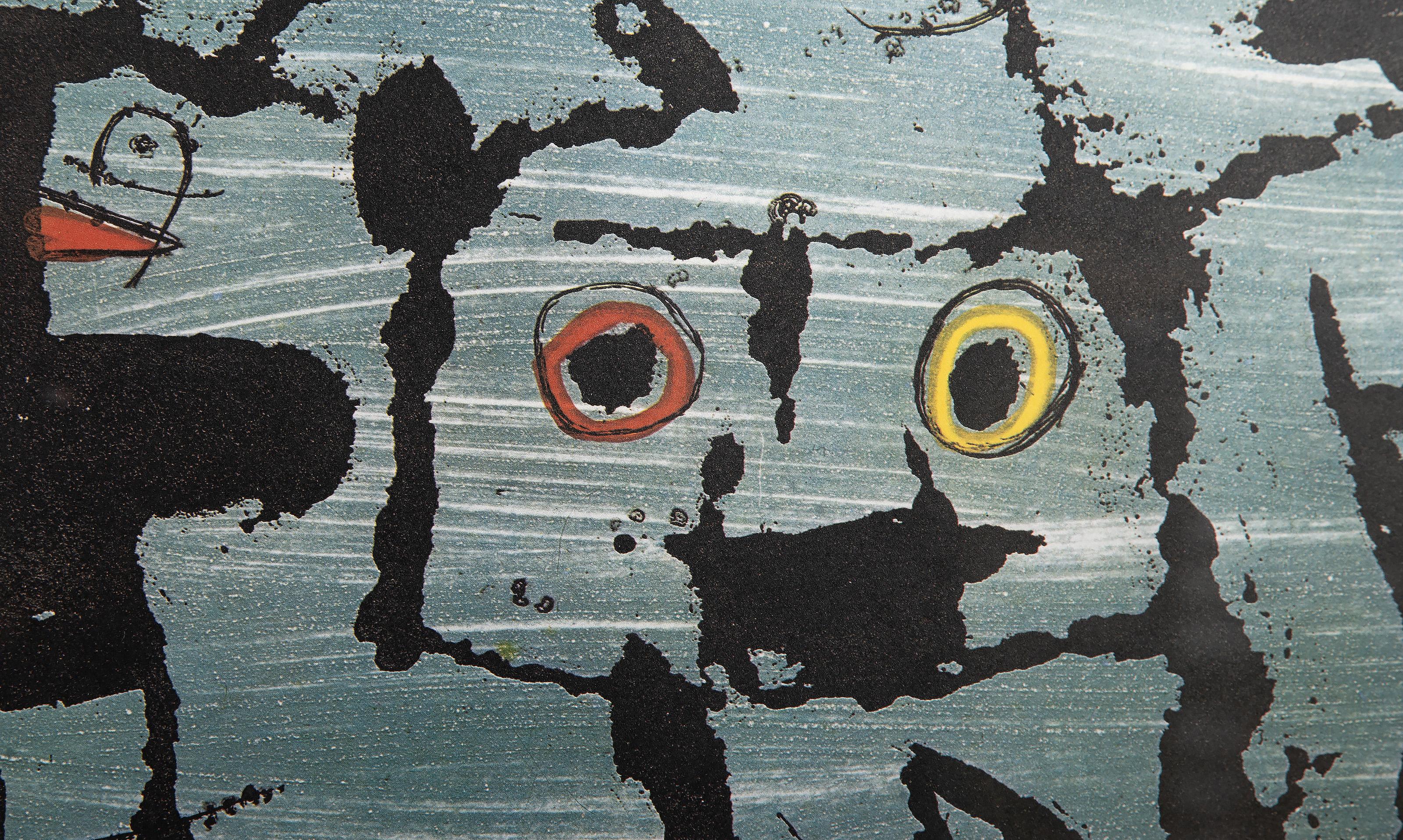 Lo Stige da Indelebile Miro, litografia offset surrealista di Joan Miro - Print di Joan Miró