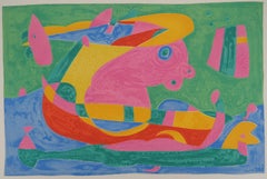 El barco surrealista, Rey Ubú - Litografía original (Mourlot #429)