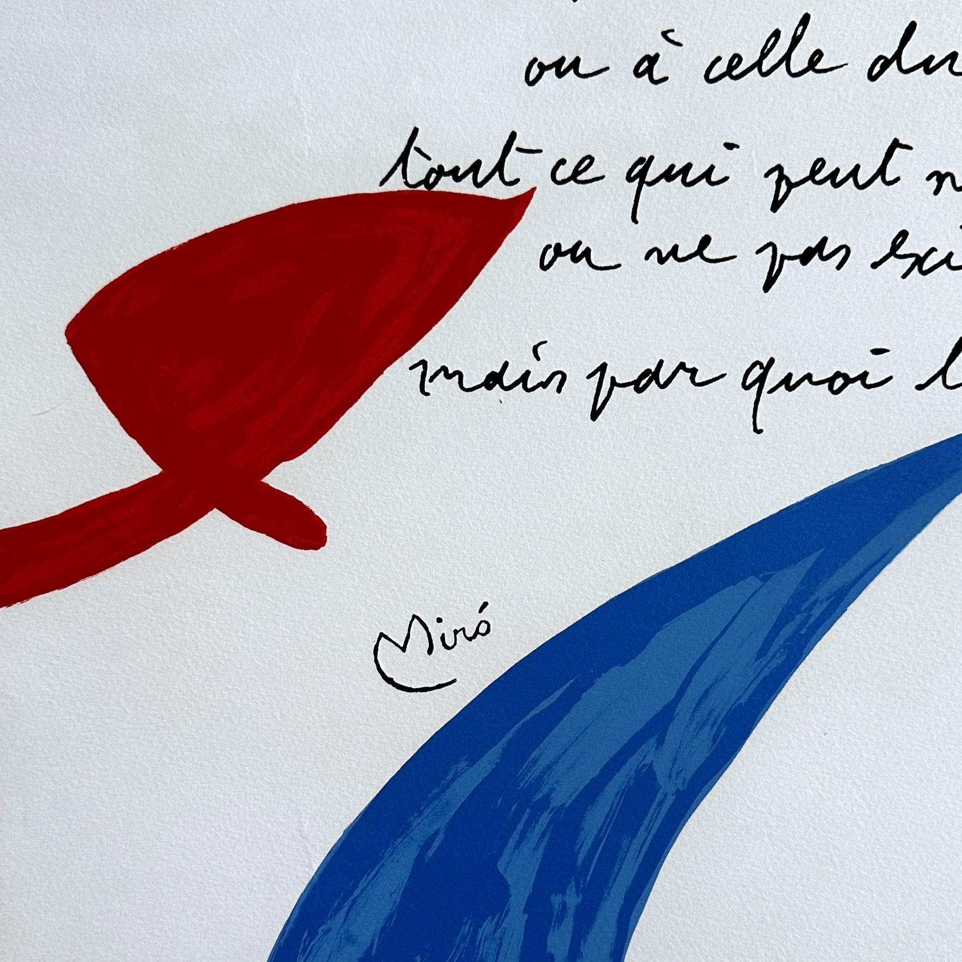 Tous Les Parfums - Firma impresa litografía original (Mourlot #902) - Abstract Print Gris de Joan Miró
