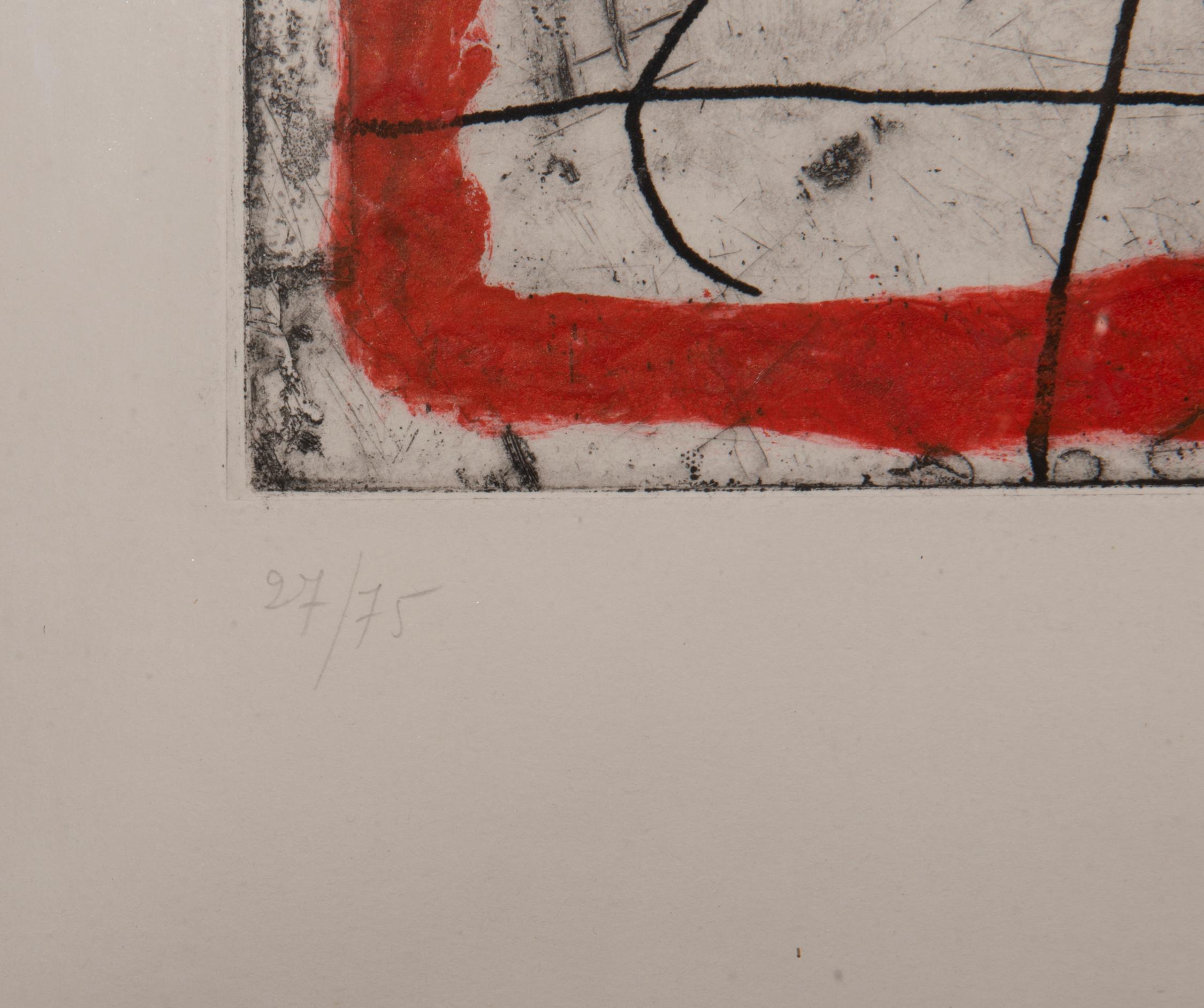 Trace sur la Paroi : I - Abstrait Print par Joan Miró