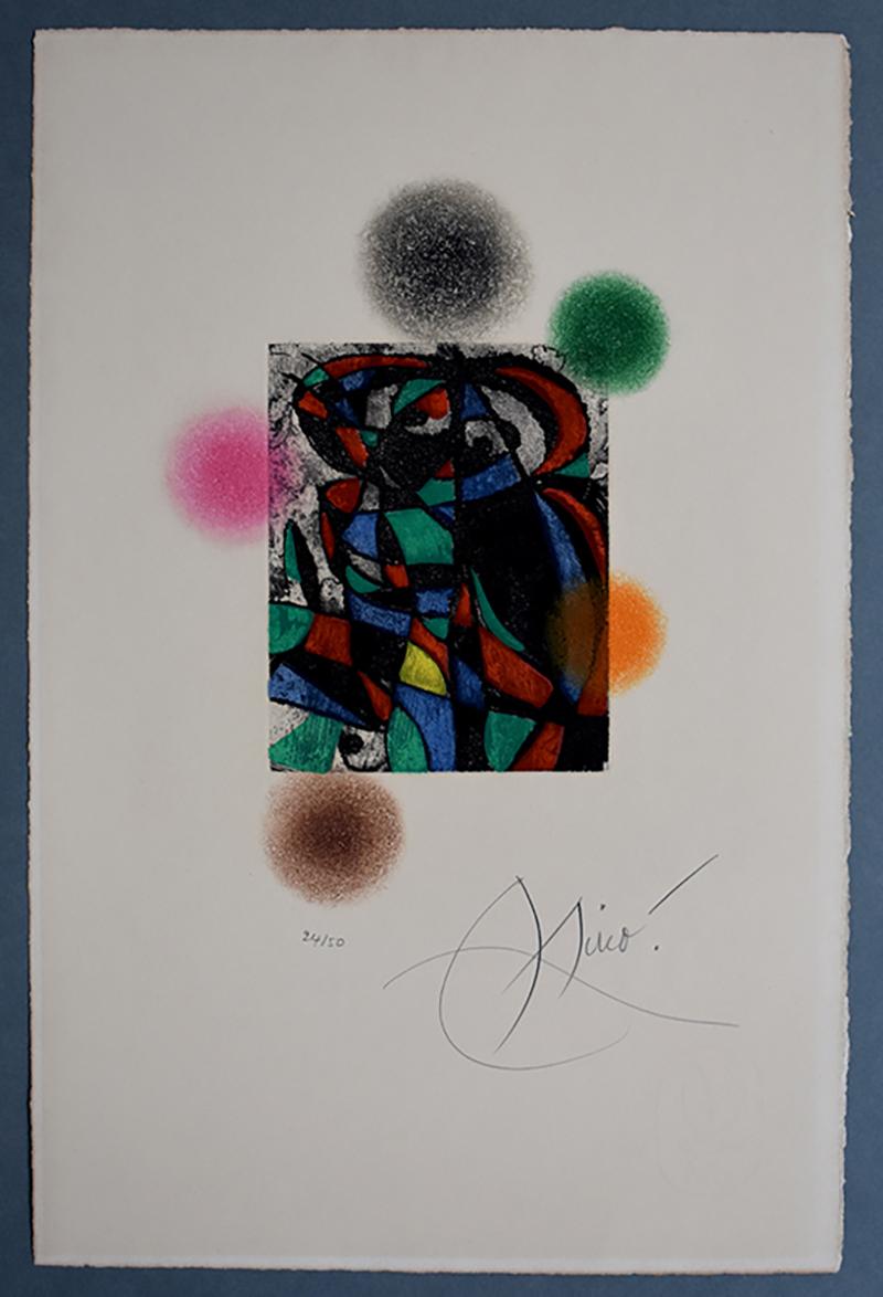 Harlekin der Dämmerung – Print von Joan Miró