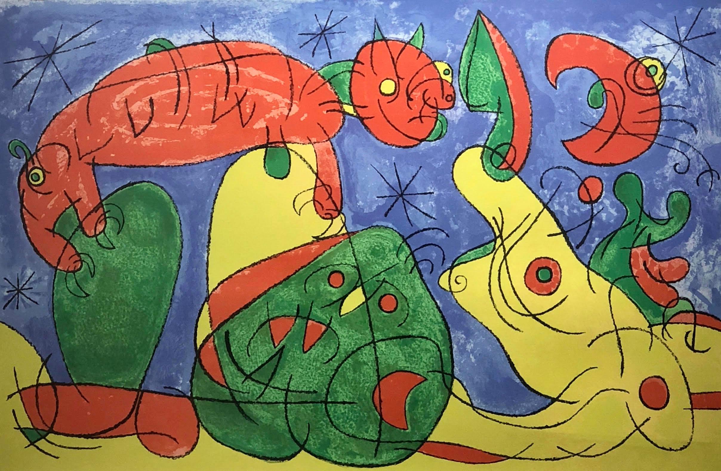Joan Miró Abstract Print - Joan Miro, Ubu Roi m.492