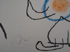 Ubu : King and Man Speaking - Original Handsigned Lithograph - Mourlot, 1971