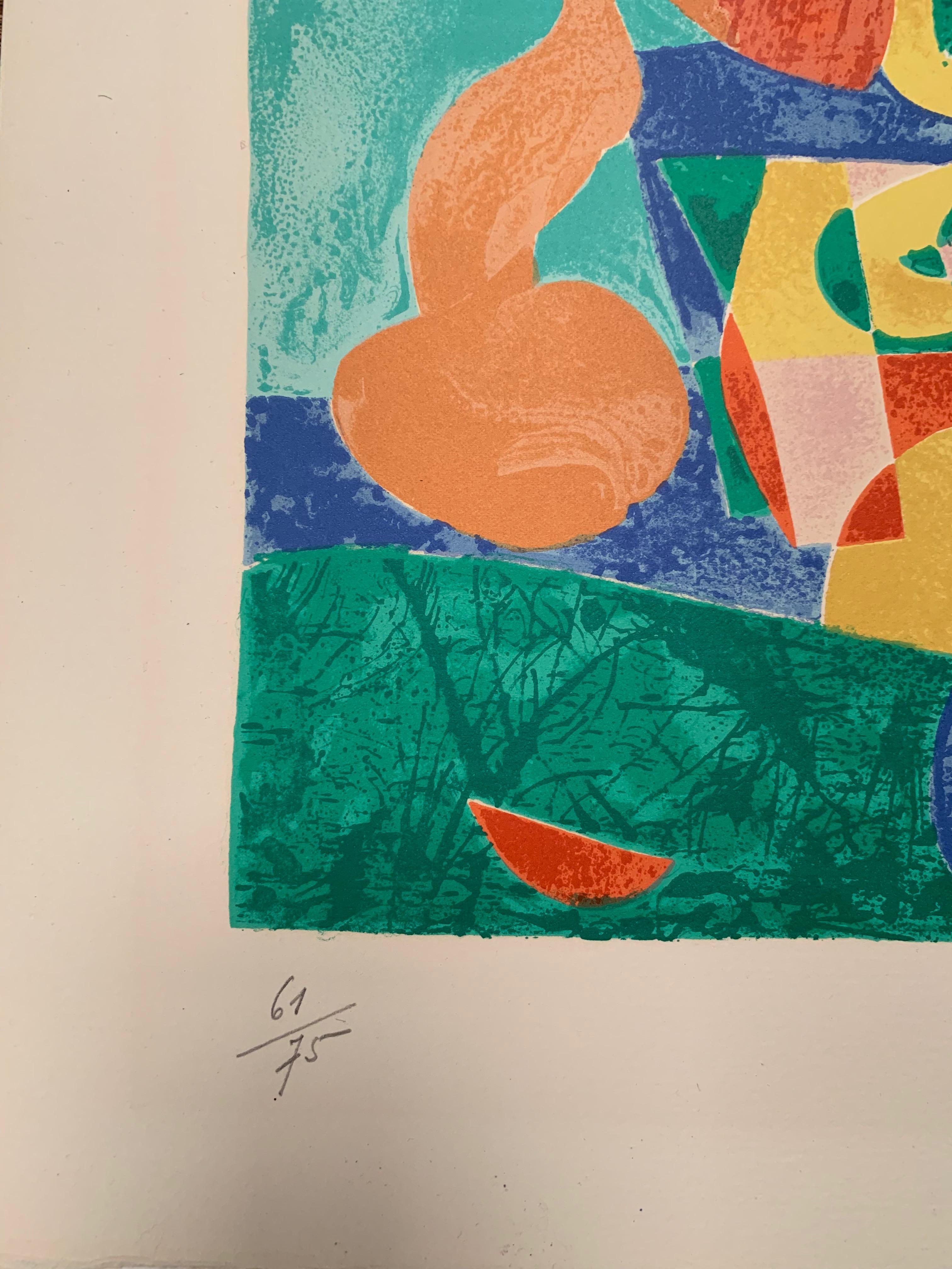 Joan Miro, Ubu Roi Diptychon (Abstrakt), Print, von Joan Miró