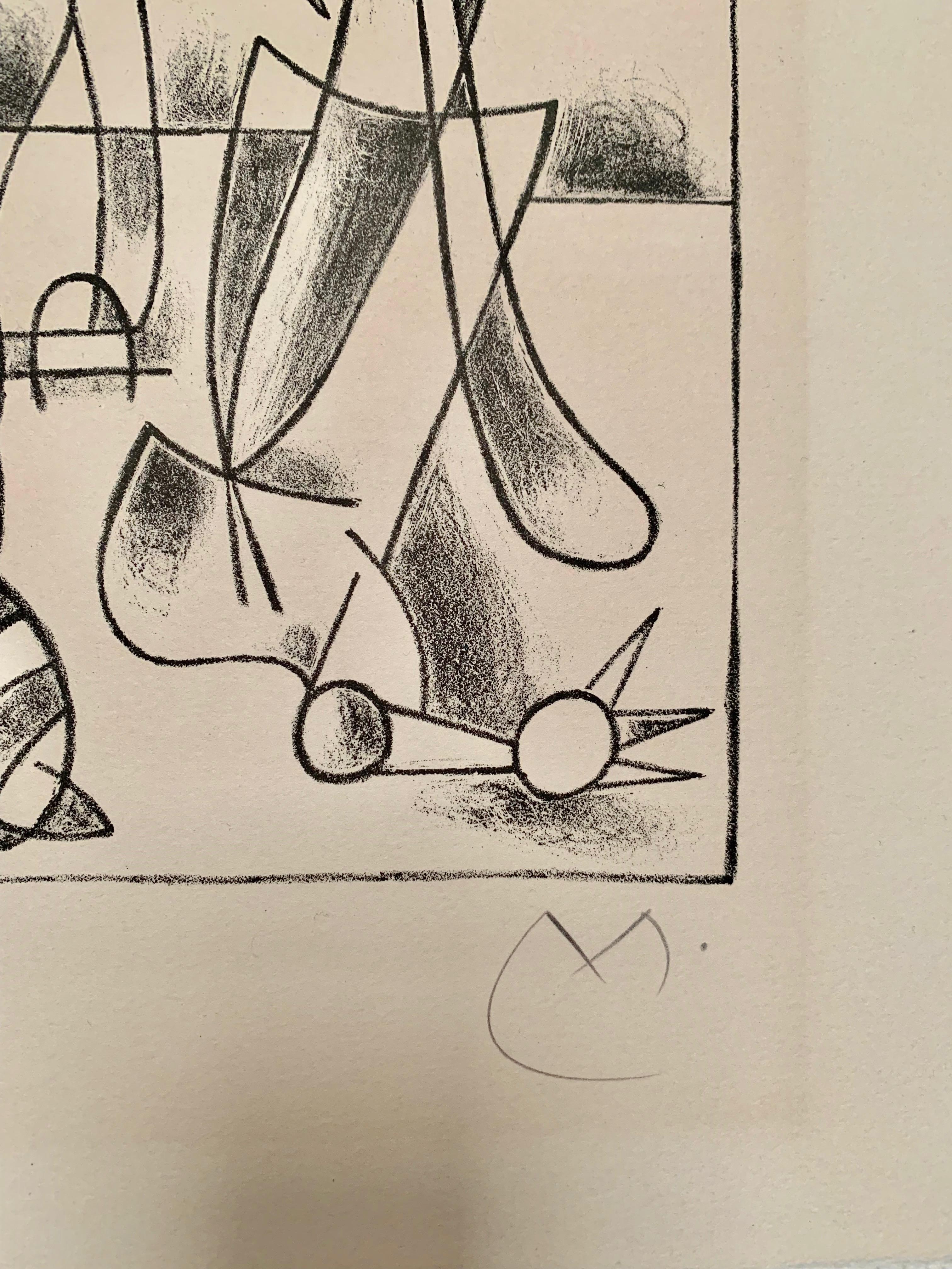 Joan Miro, Ubu Roi Diptych - Abstract Print by Joan Miró