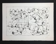 Joan Miró - Ubu Roi (King Ubu ) from ‘Suites por Ubu Roi- hand-signed lithograph