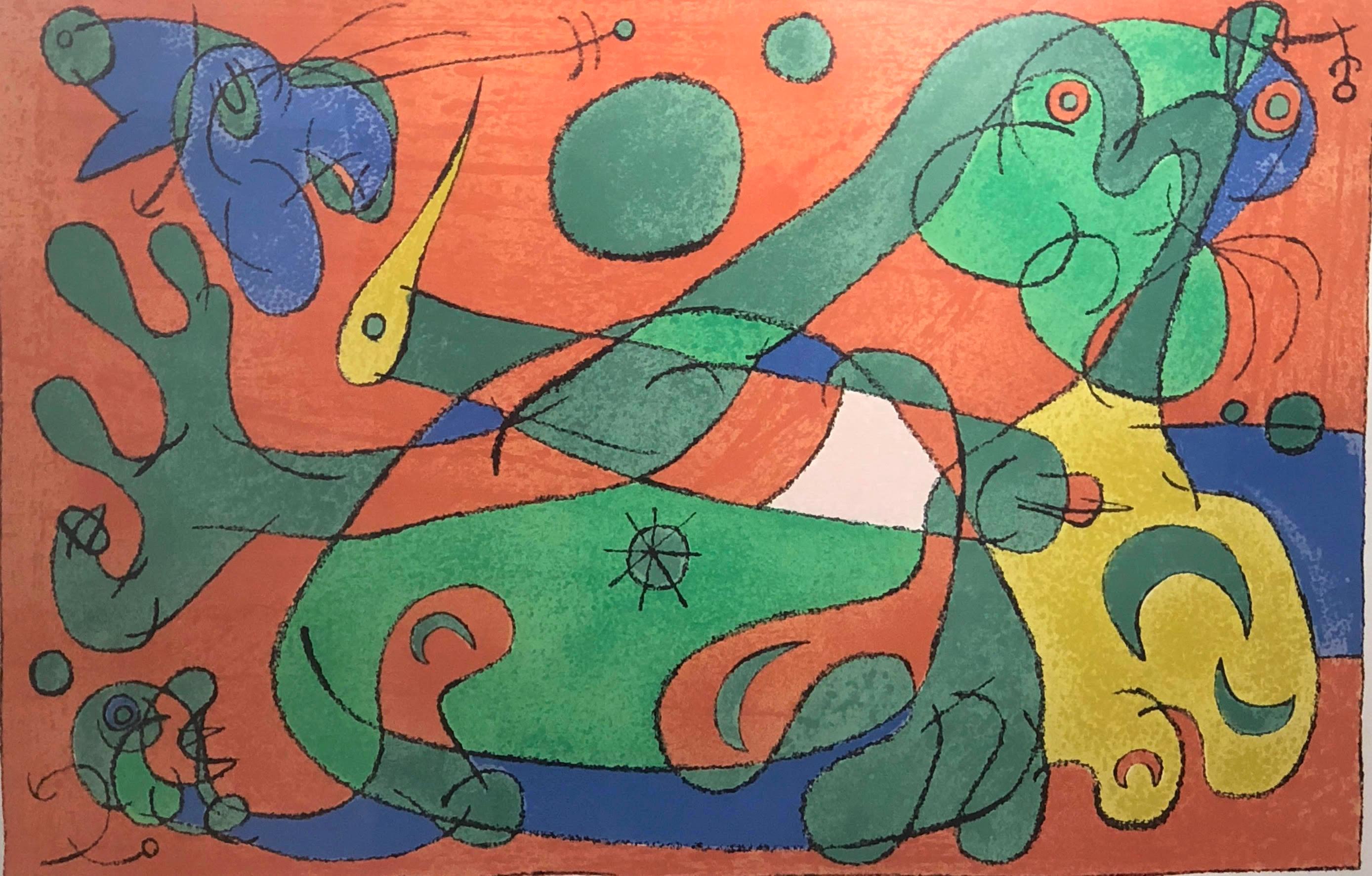 Joan Miró Abstract Print - Joan Miro, Ubu Roi m.489