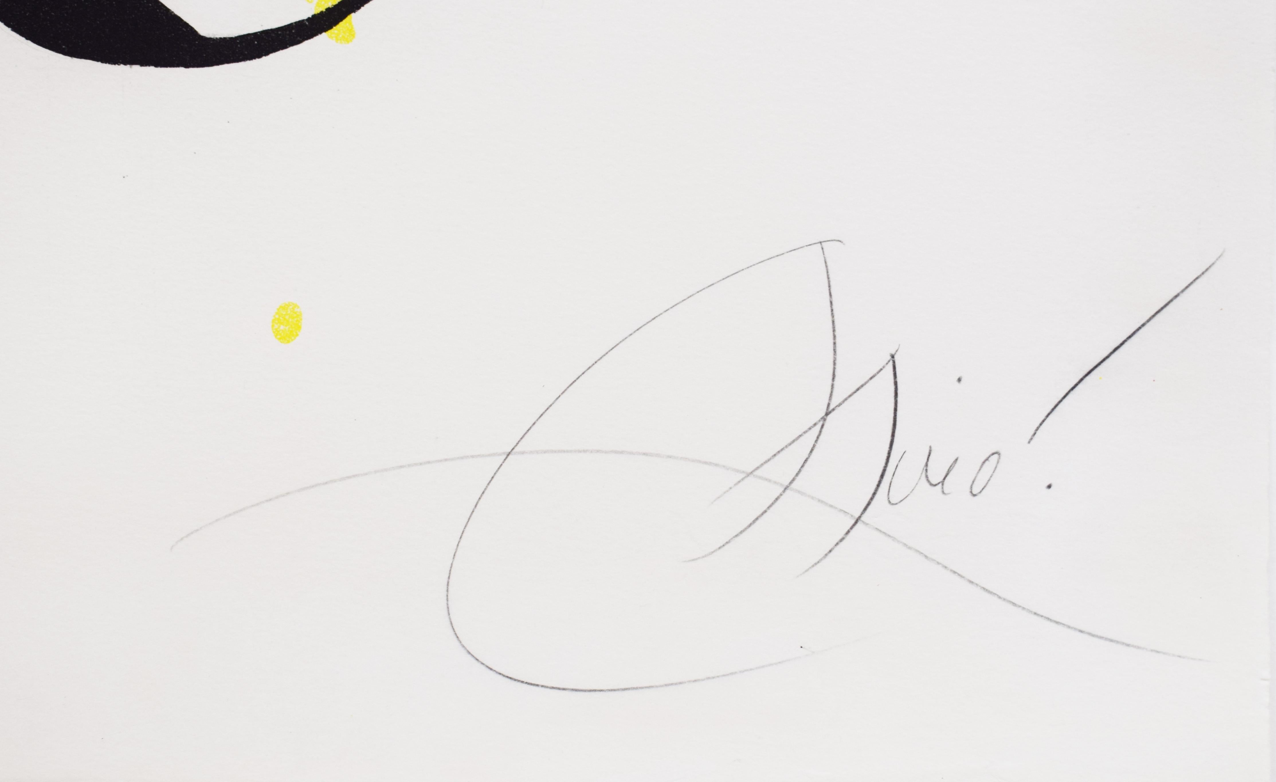 Auspacken II - Spanischer Surrealismus (Beige), Abstract Print, von Joan Miró