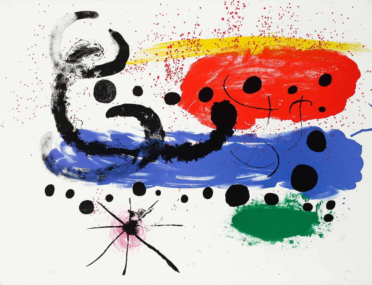 Joan Miró Abstract Print - Untitled, 1961 (Album 19, M.250)