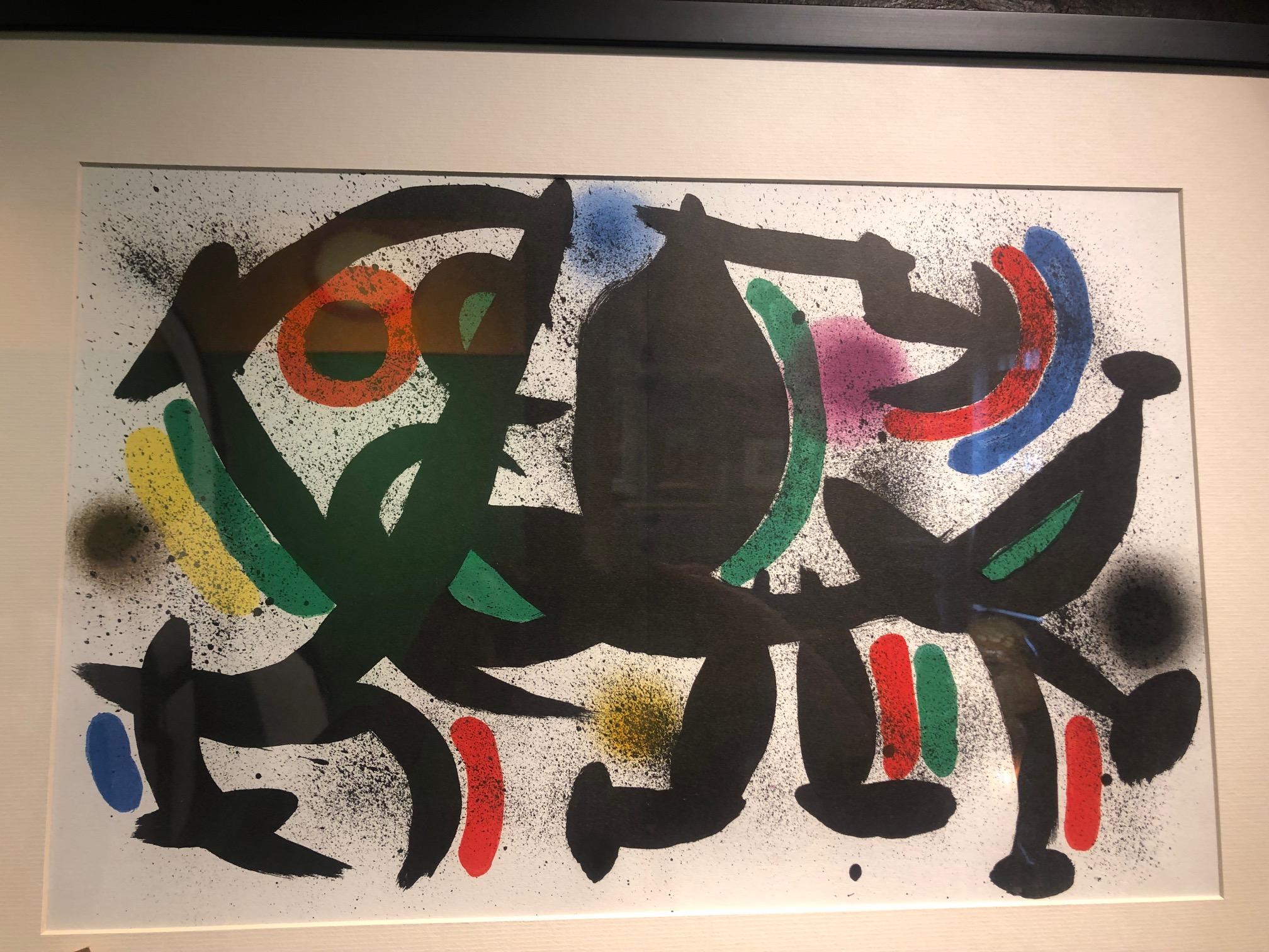 Untitled abstract and colourful limited edition lithograph by Miro - Art by Joan Miró