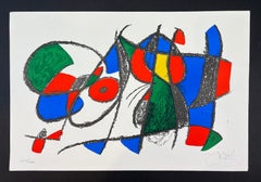 Joan Miró - hand-signed color lithograph - LXIII/LXXX - 1975