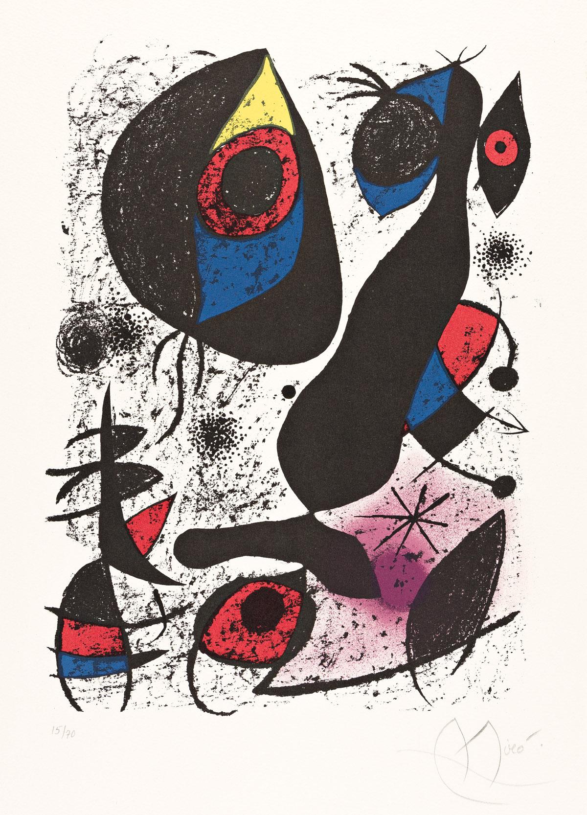 Joan Miró Abstract Print - Untitled from Miró in Ink