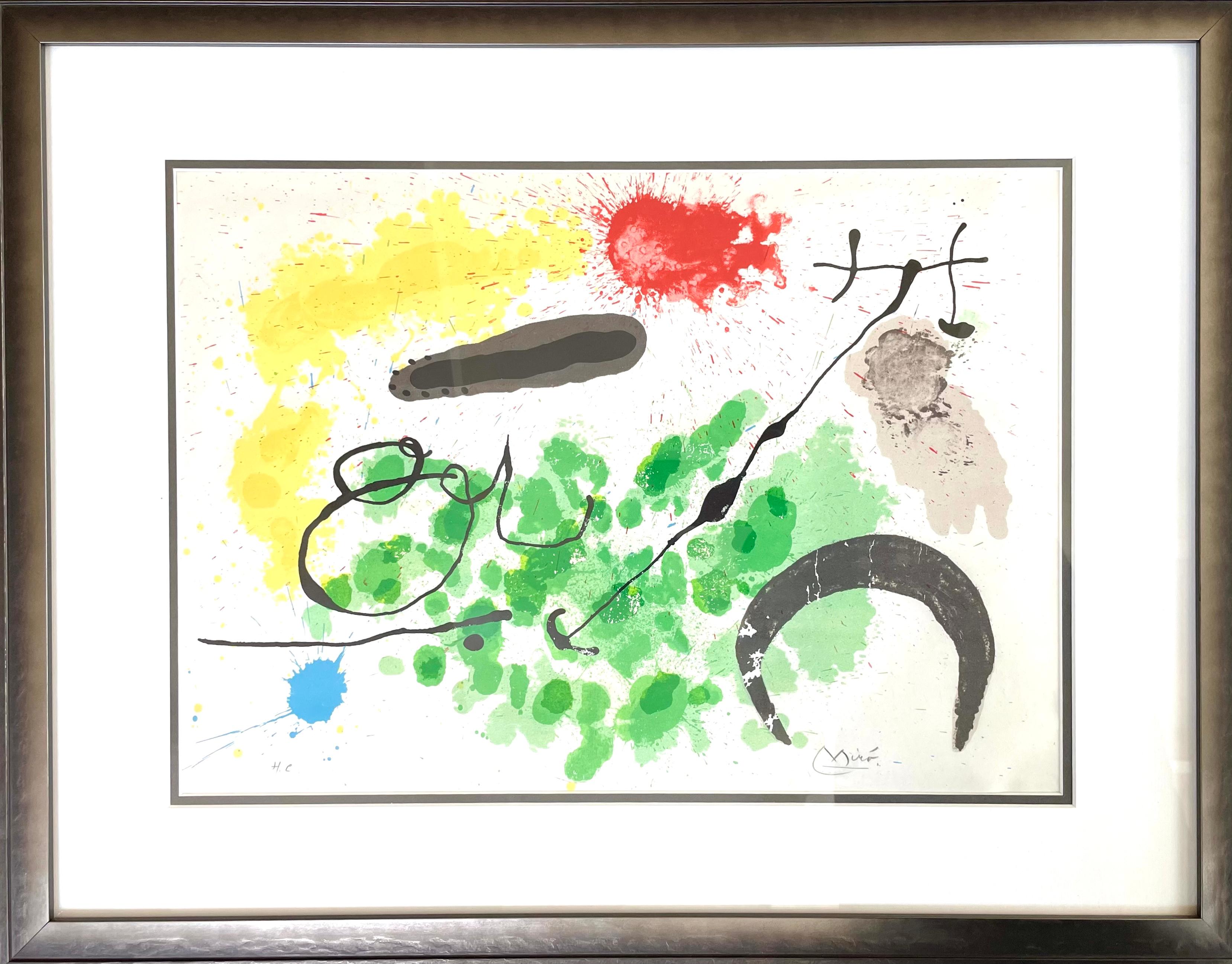  “Untitled” (from the Lezard aux Plumes d’Or series) - Modern Print by Joan Miró