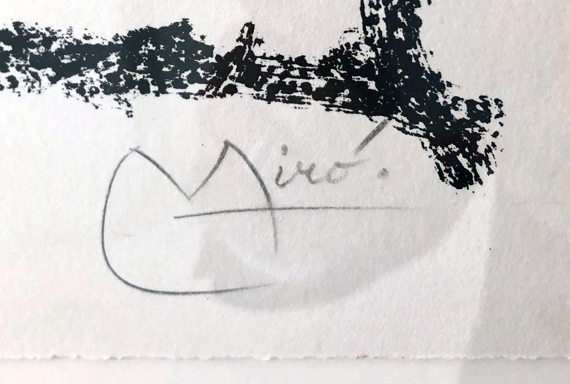 Untitled (Je Travaille comme un Jardinier) - Modern Print by Joan Miró