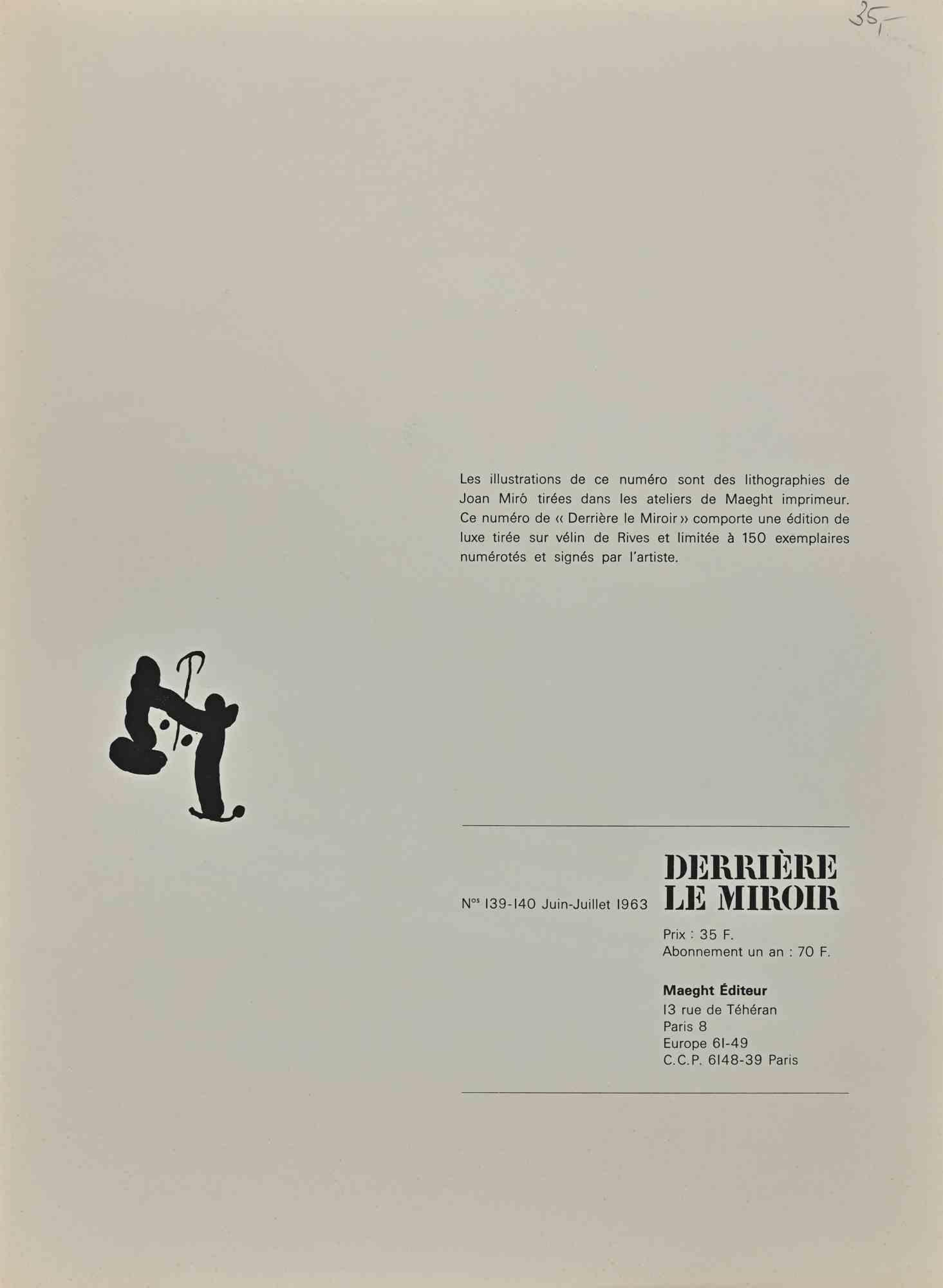Untitled - Lithograph by Joan Mirò - 1963 - Print by Joan Miró