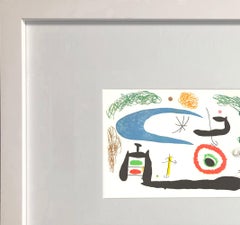 Vintage 1976 Holiday Postcard Print, Framed, Pace Gallery