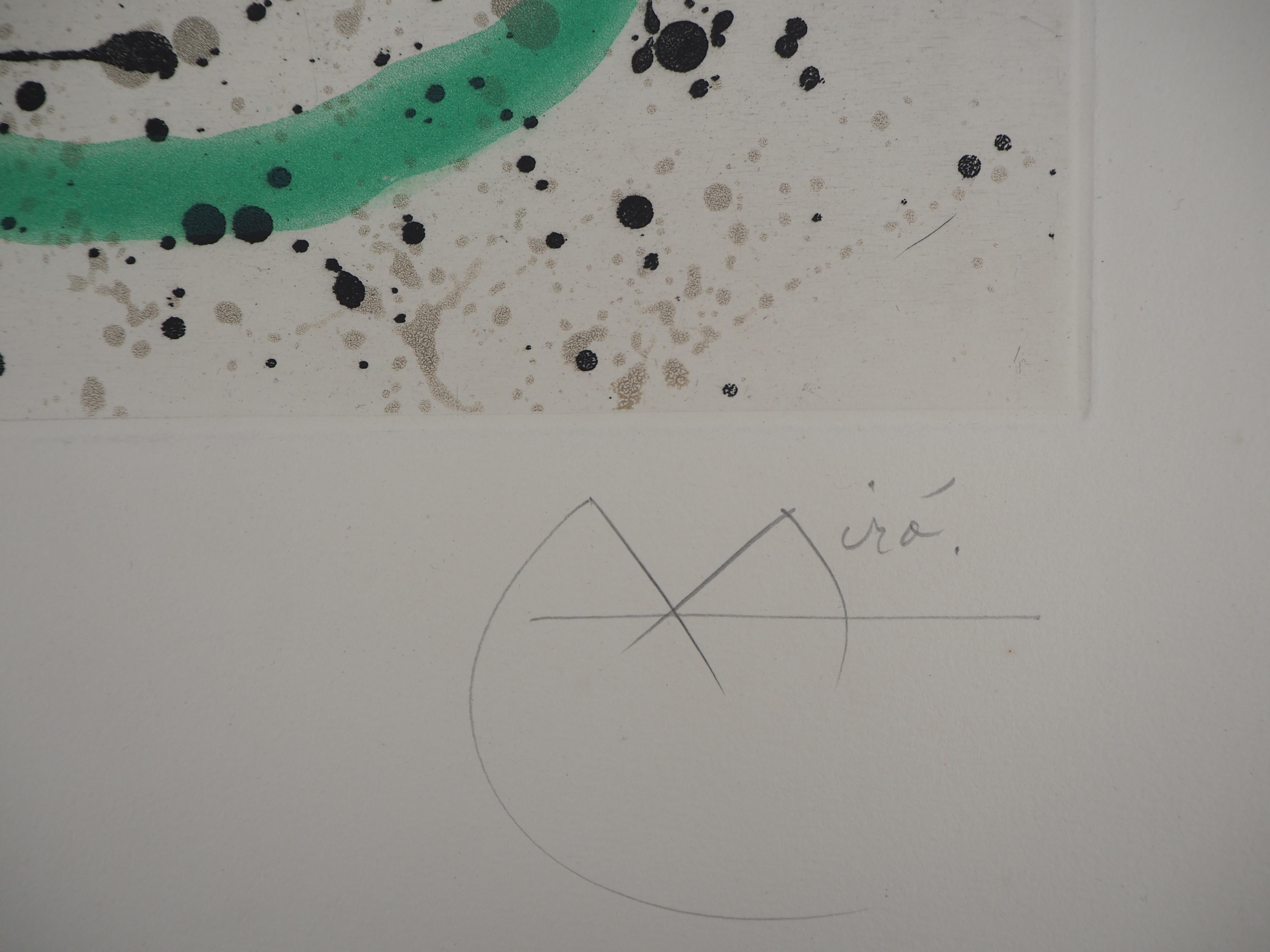 Ouvrage du vent III – Farbradierung und Aquatinta, handsigniert (Dupin #344) – Print von Joan Miró