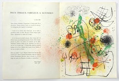 "Woman and Bird in Torment" original lithograph