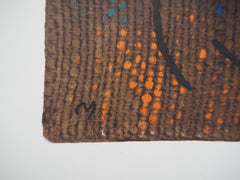 Donna su sfondo marrone - Litografia (Maeght 1965)