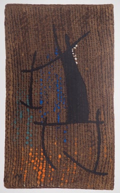 Woman on Brown Background - Lithograph (Maeght 1965)