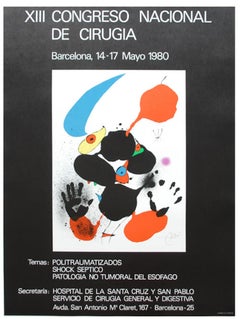 Vintage XIII Congreso Nacional de Cirugia 1980 - Joan Miró