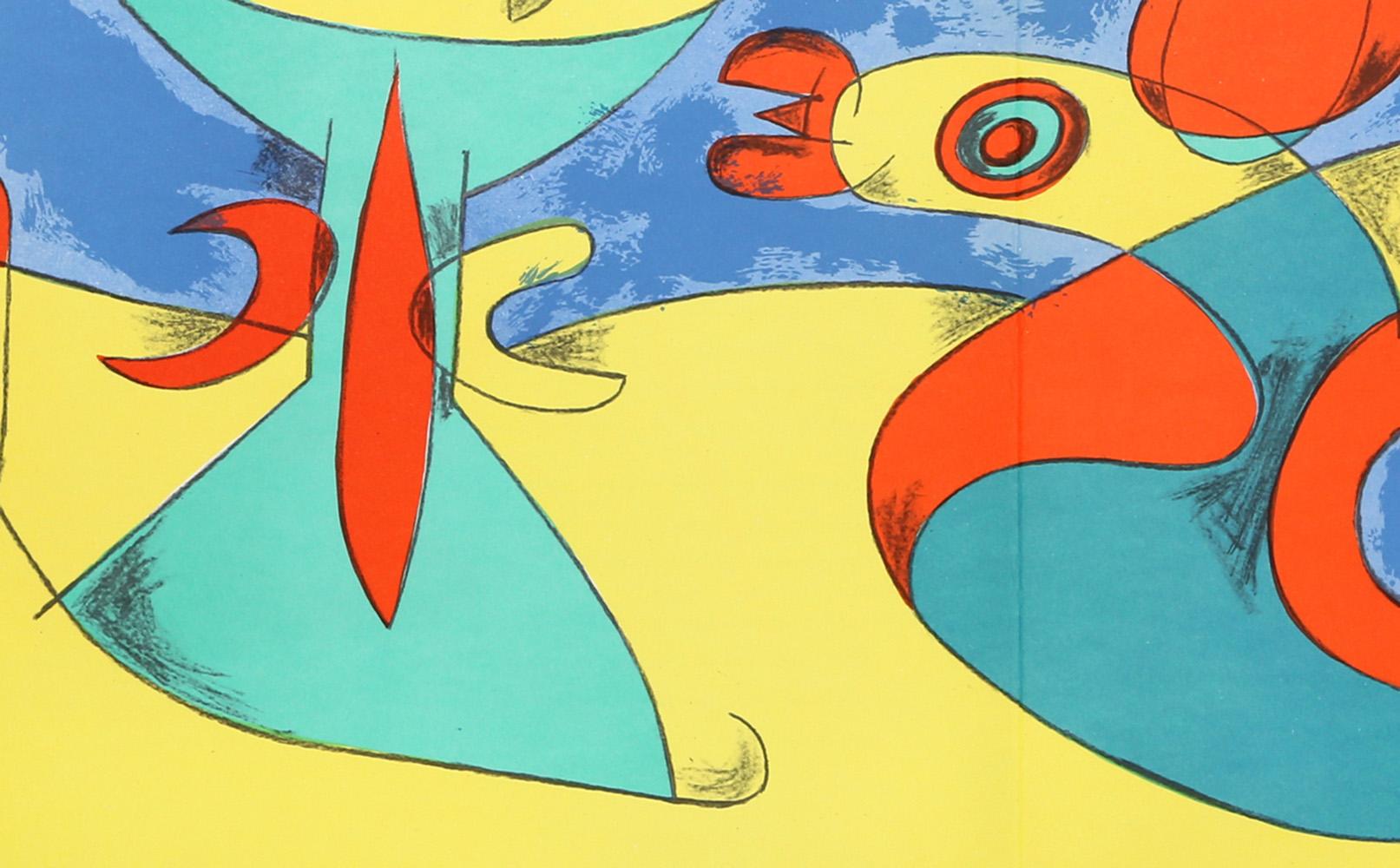 Oiseau zéphyre, lithographie de Joan Miro 1956 - Print de Joan Miró