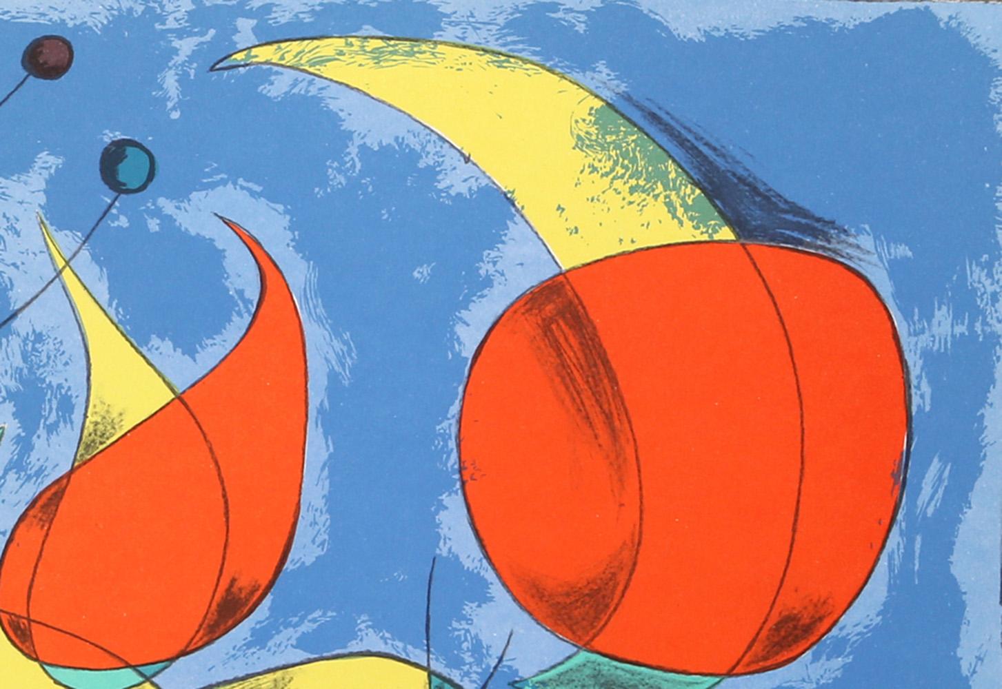 An original lithograph from the 1956 Derriere le Miroir “Miro-Artigas” folio. Printed by Mourlot, Published by Maeght, Paris.  

Artist: Joan Miro, Spanish (1893 - 1983)
Title: Zephyr Bird from Derriere Le Miroir, Miro-Artigas
Year: 1956
Medium: