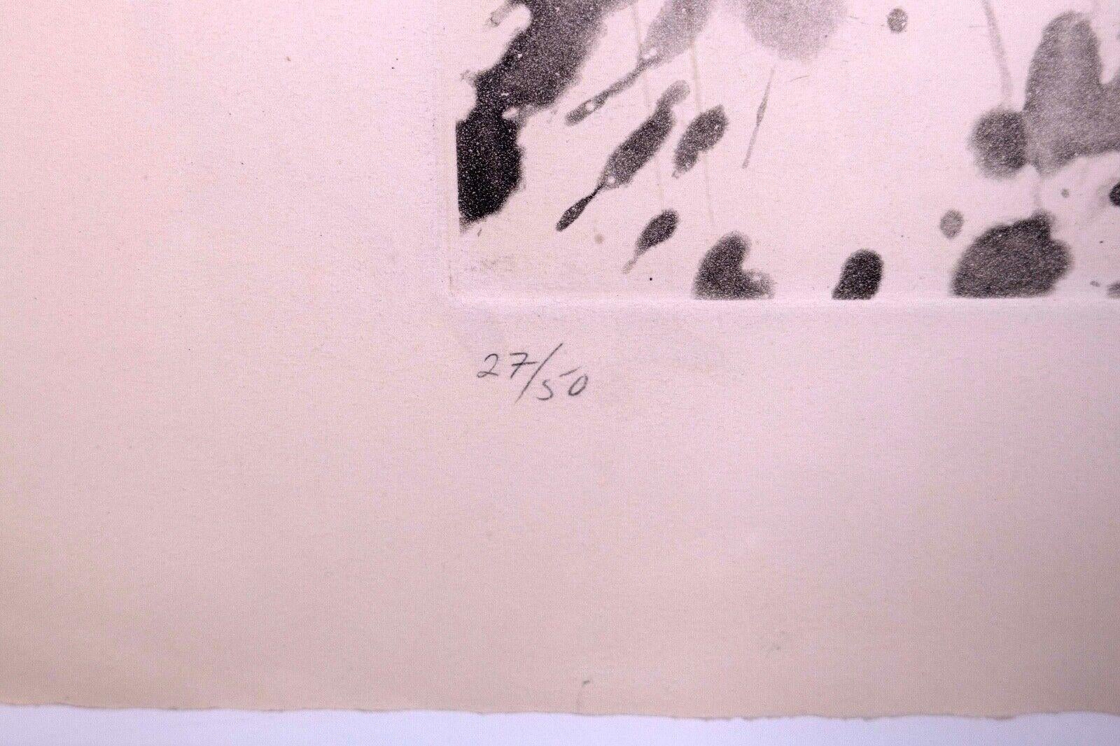 Joan Miro Pygmees Sous la Lune signé Modern Etching Aquatint 27/50 Encadré 1972 en vente 2
