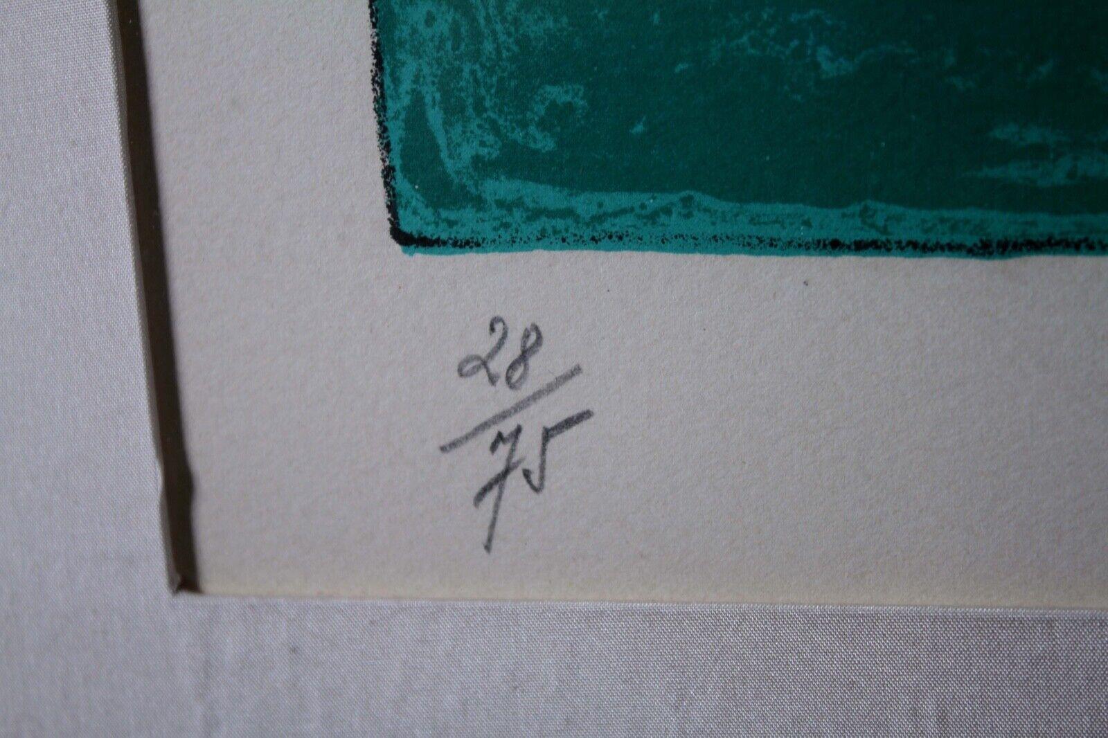 Joan Miro Signed Chez Le Roi De Pologne 1966 Lithograph on Paper 28/75 Framed 3