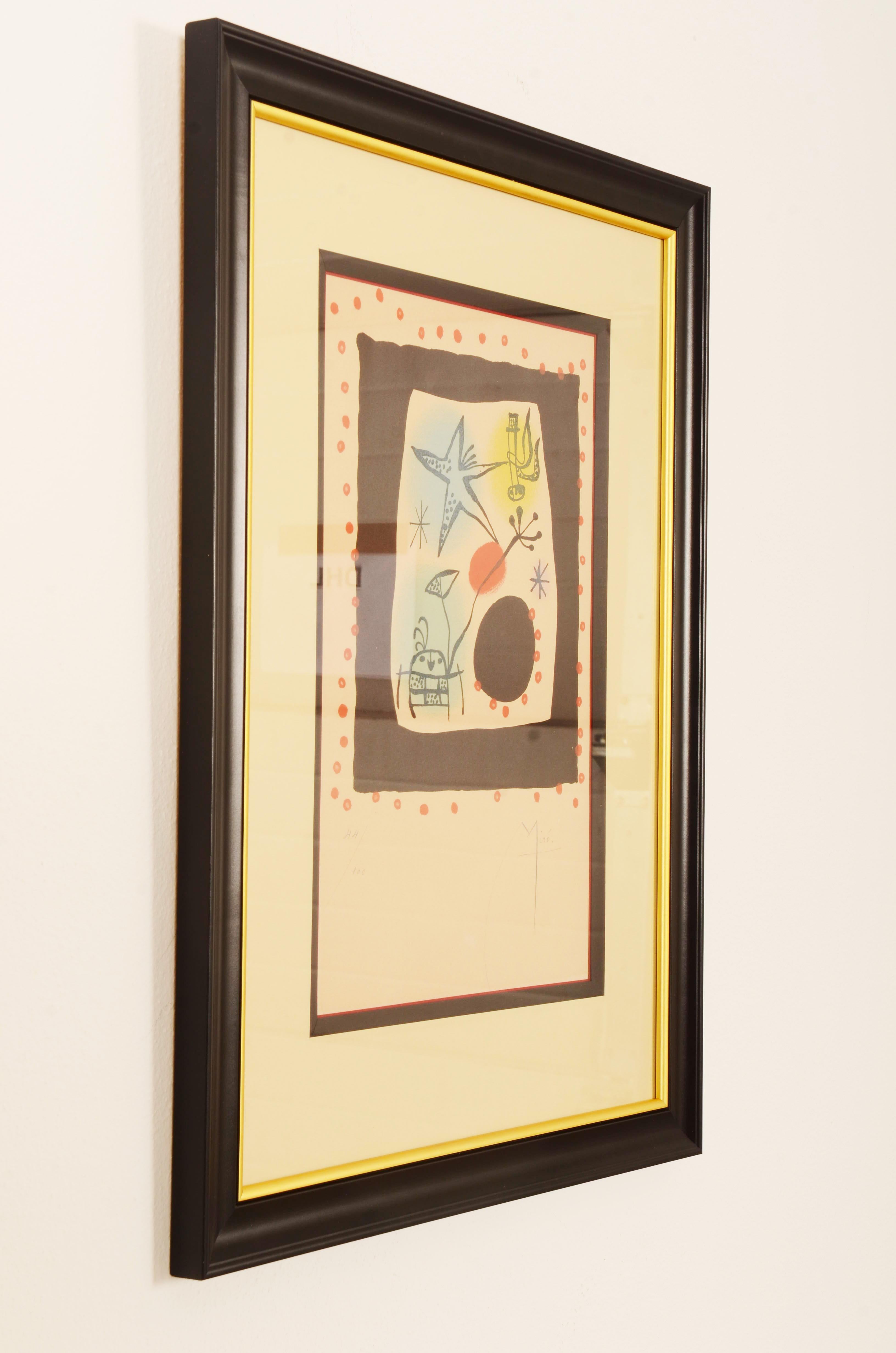 Joan Miró Signed Les Coccinelles In Good Condition For Sale In Vienna, AT