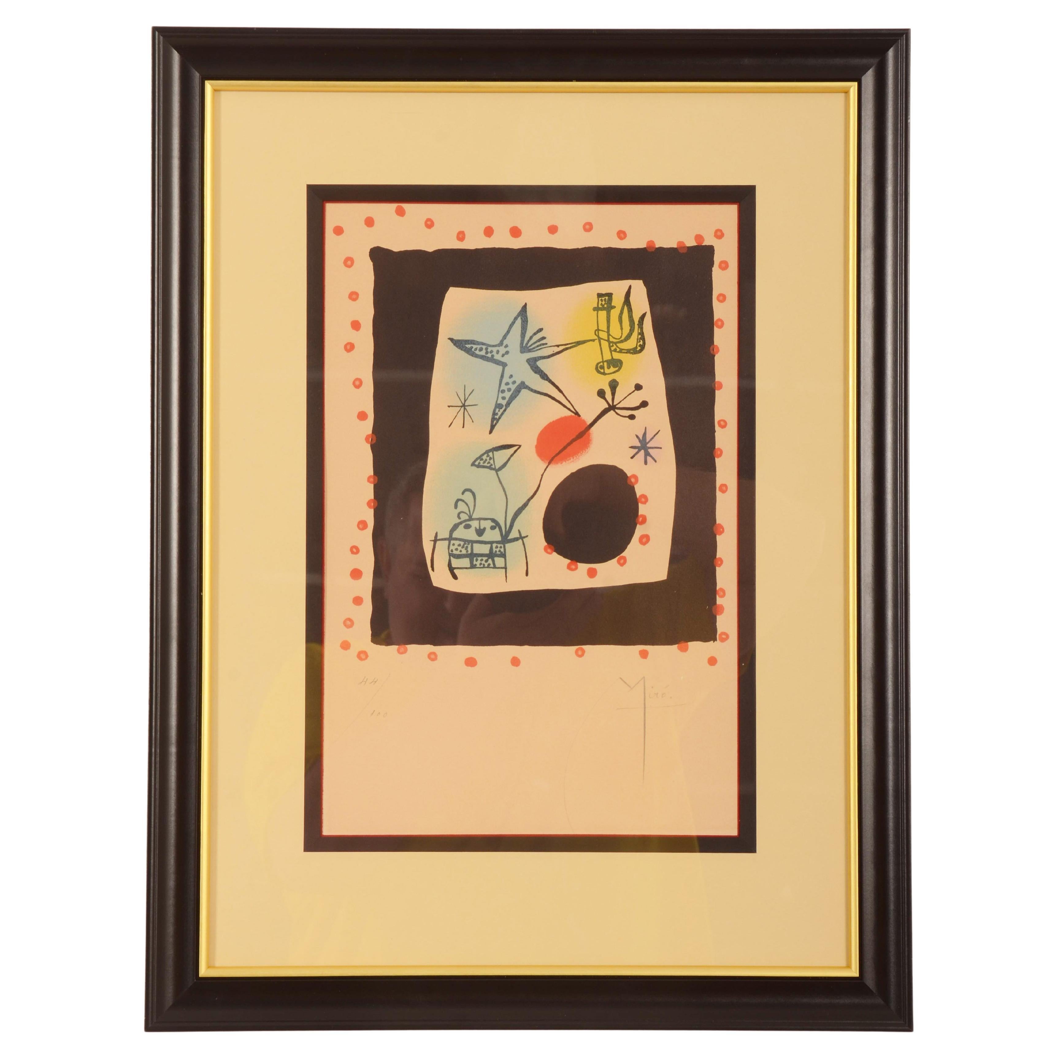 Joan Miró Signiert Les Coccinelles im Angebot