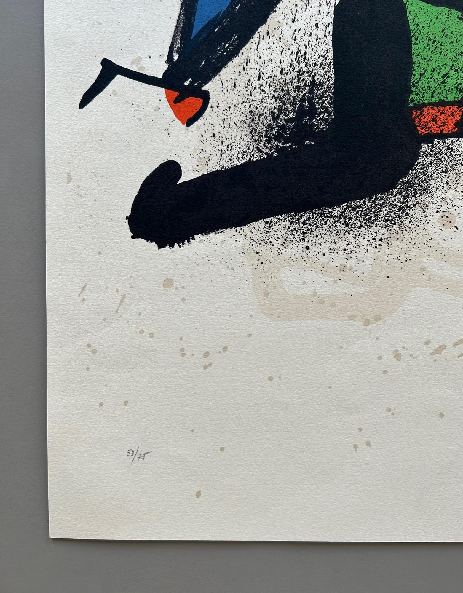 Modern Joan Miro Signed Lithograph For Sale