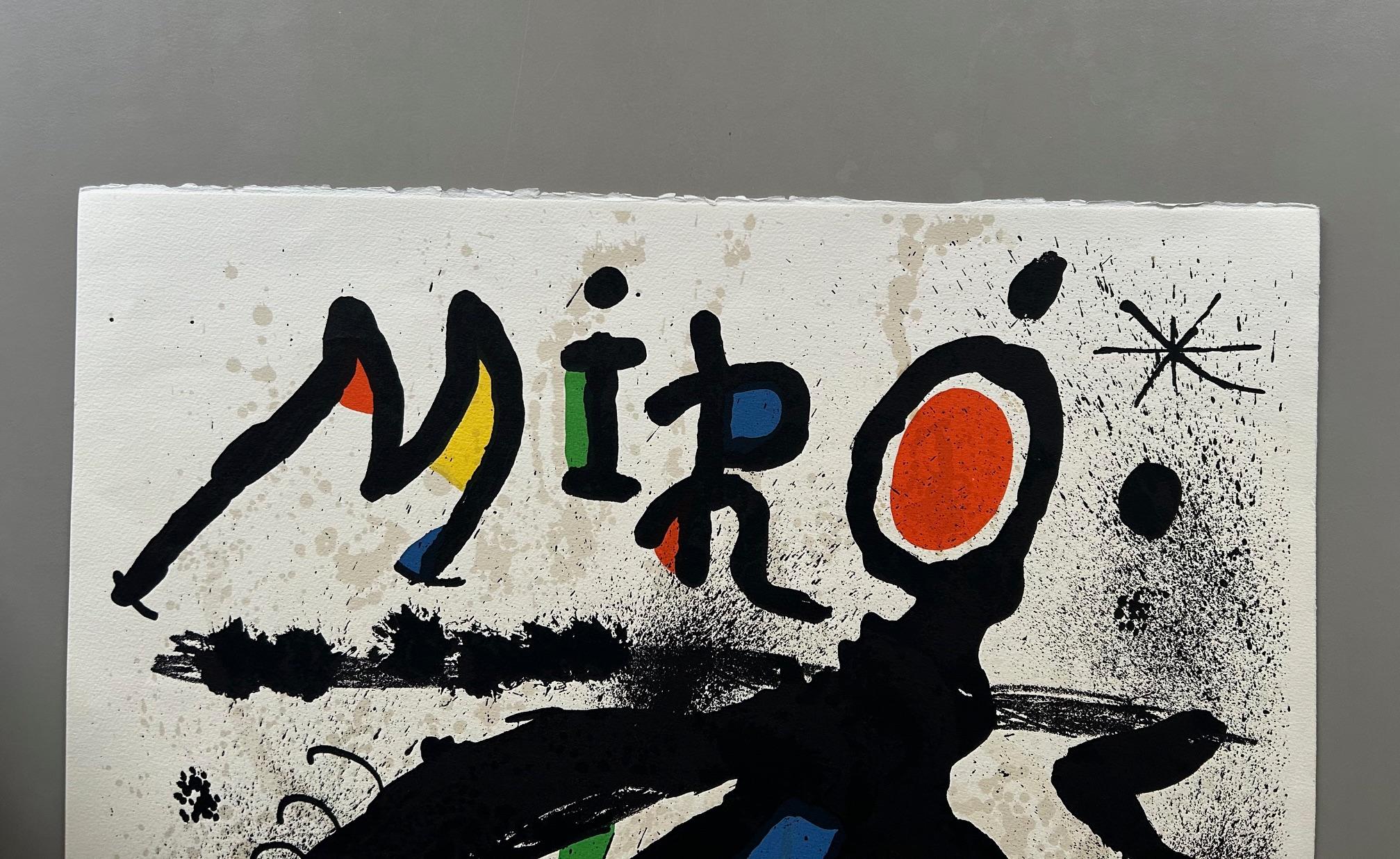Joan Miro, signierte Lithographie (20. Jahrhundert) im Angebot