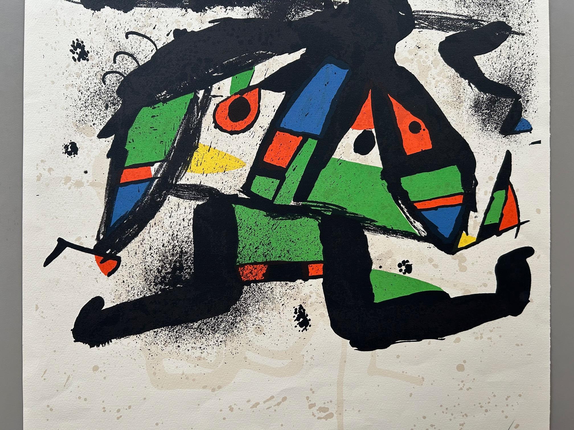 Joan Miro, signierte Lithographie (Papier) im Angebot