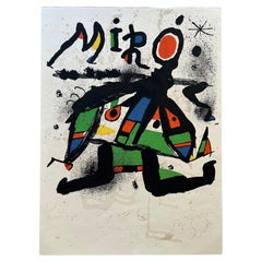 Retro Joan Miro Signed Lithograph